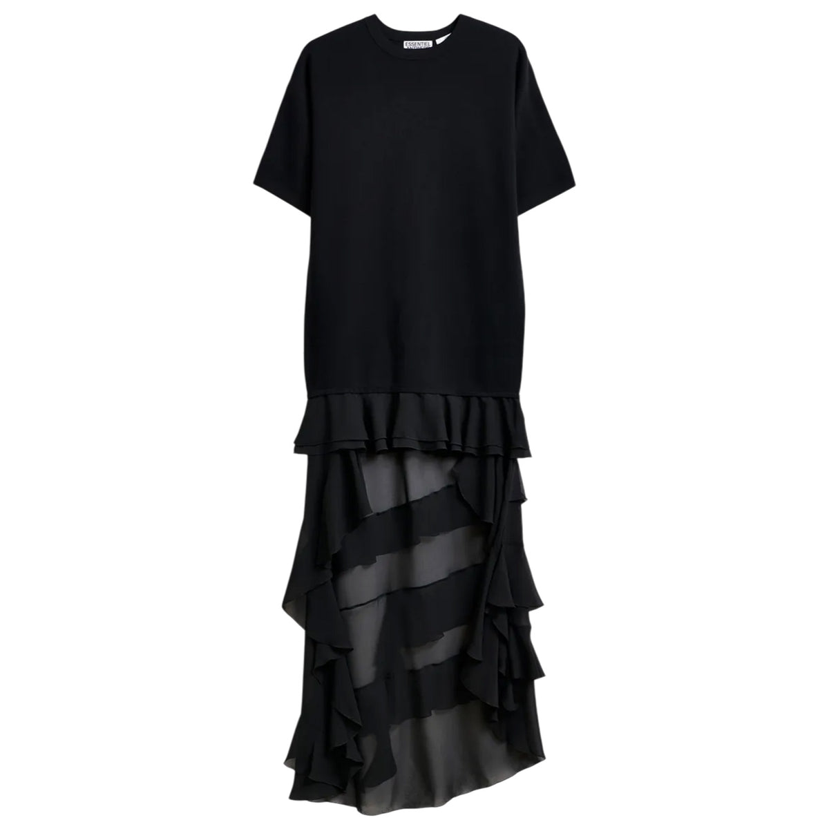 Dress ESSENTIEL ANTWERP WOMAN IMAILLE-KNITTED-DRESS BLACK