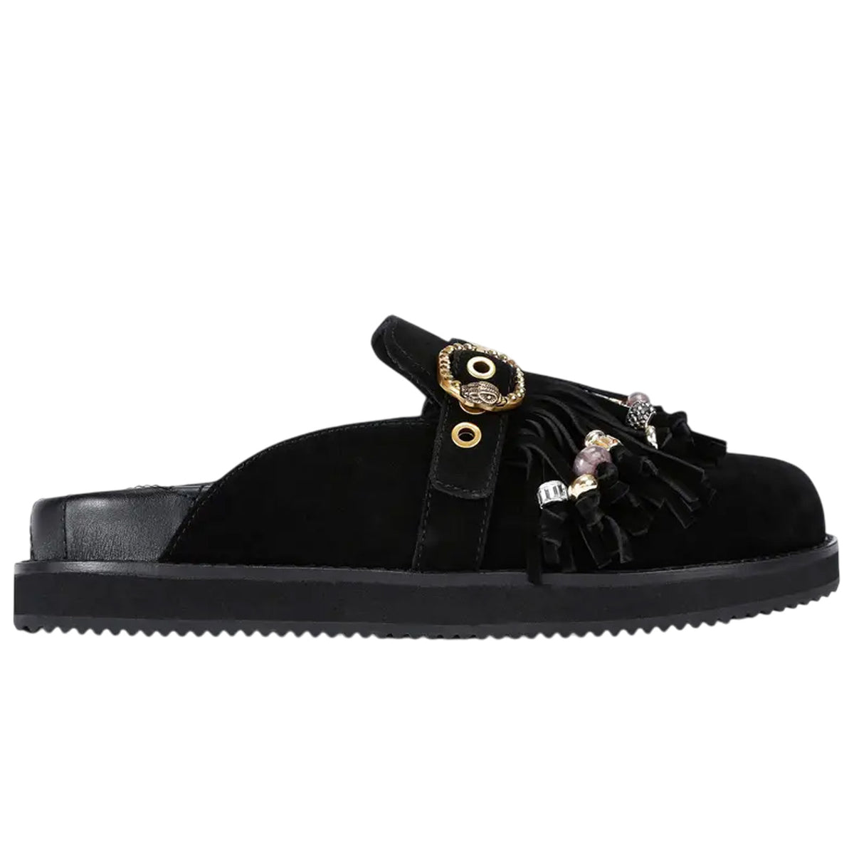 Sabot KURT GEIGER Donna MAYFAIR-FRINGE-MULE NER