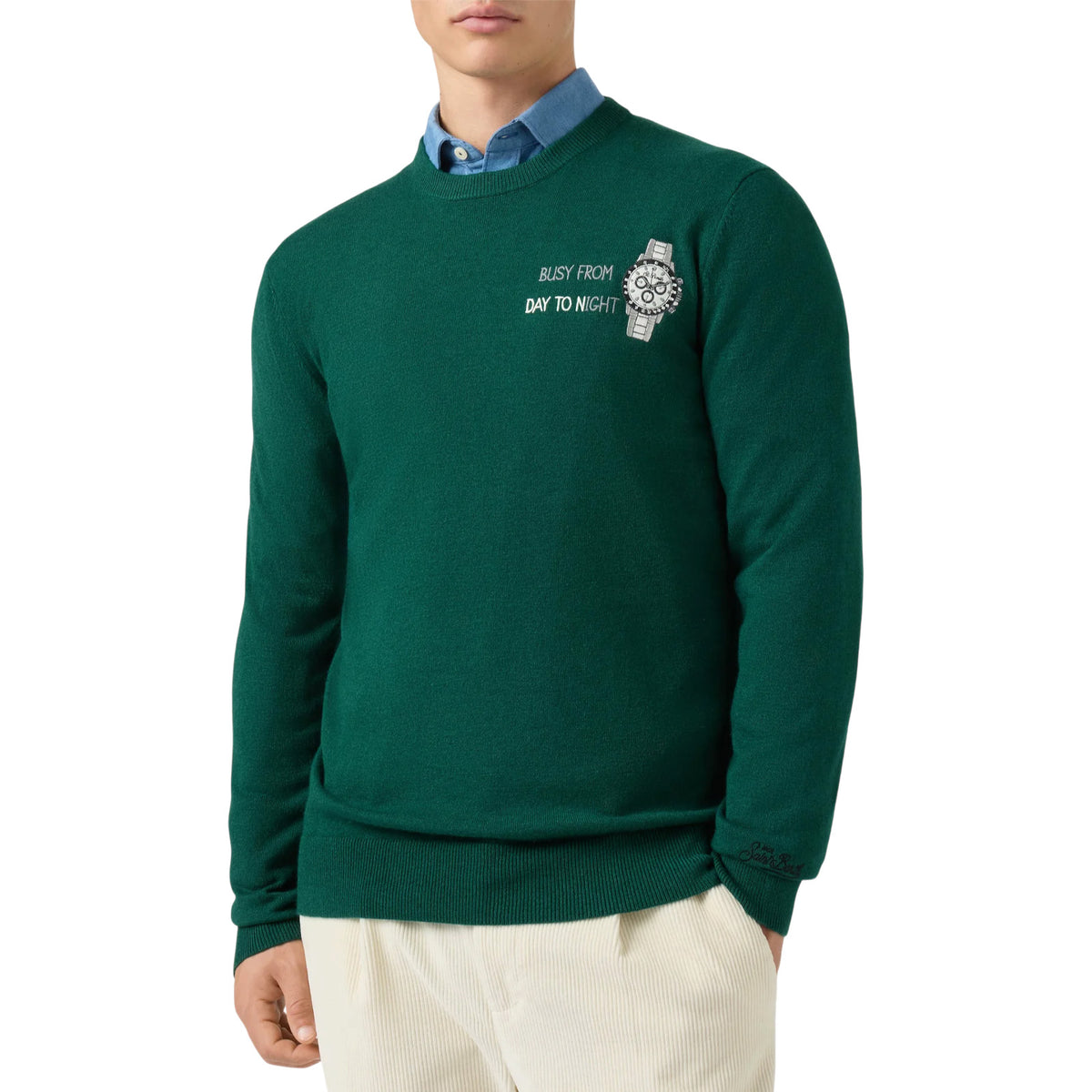 Sweater MC2 SAINT BARTH MAN HERON-LIGHT-EMBRY 02815I