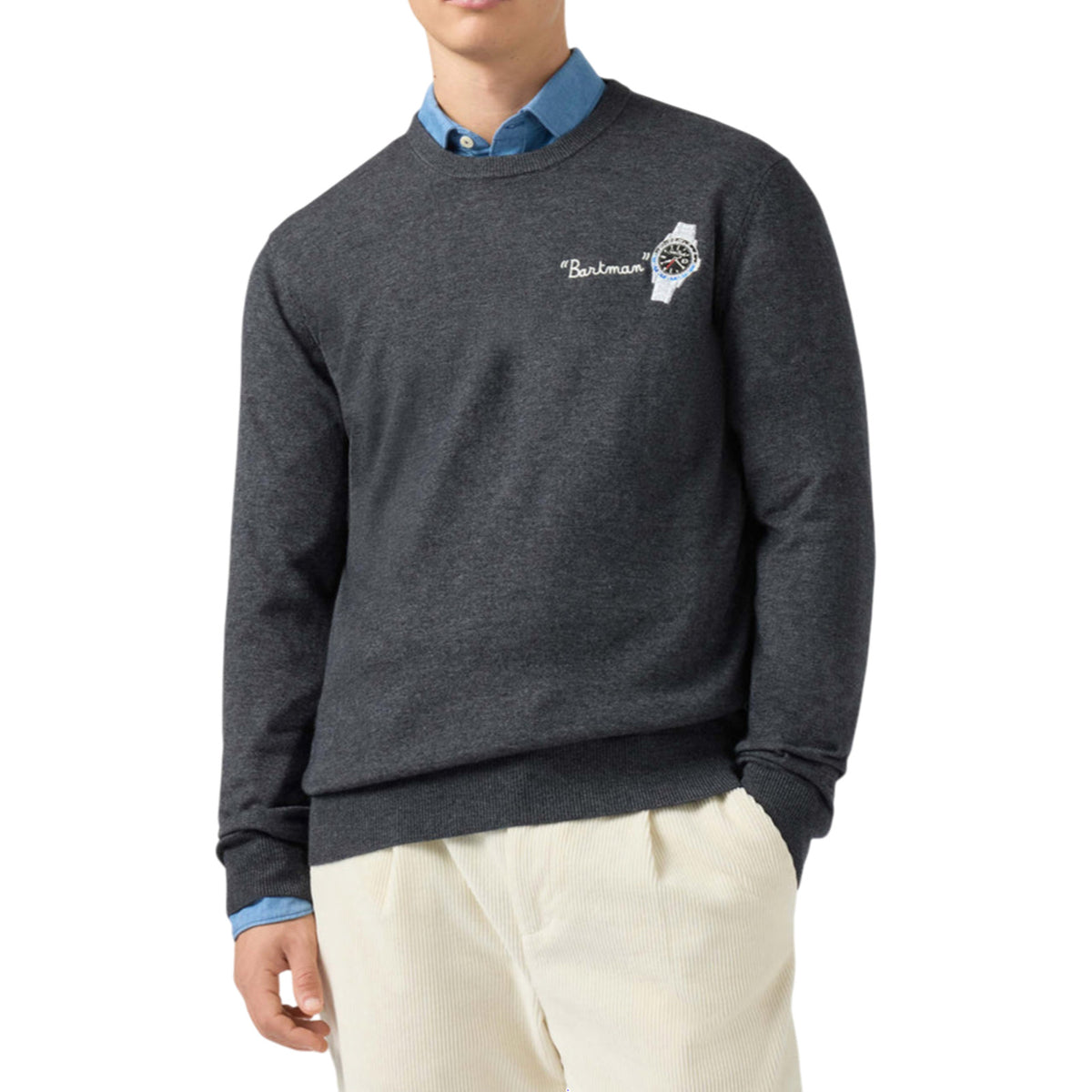 Sweater MC2 SAINT BARTH MAN HERON-LIGHT-EMBRY 03128I