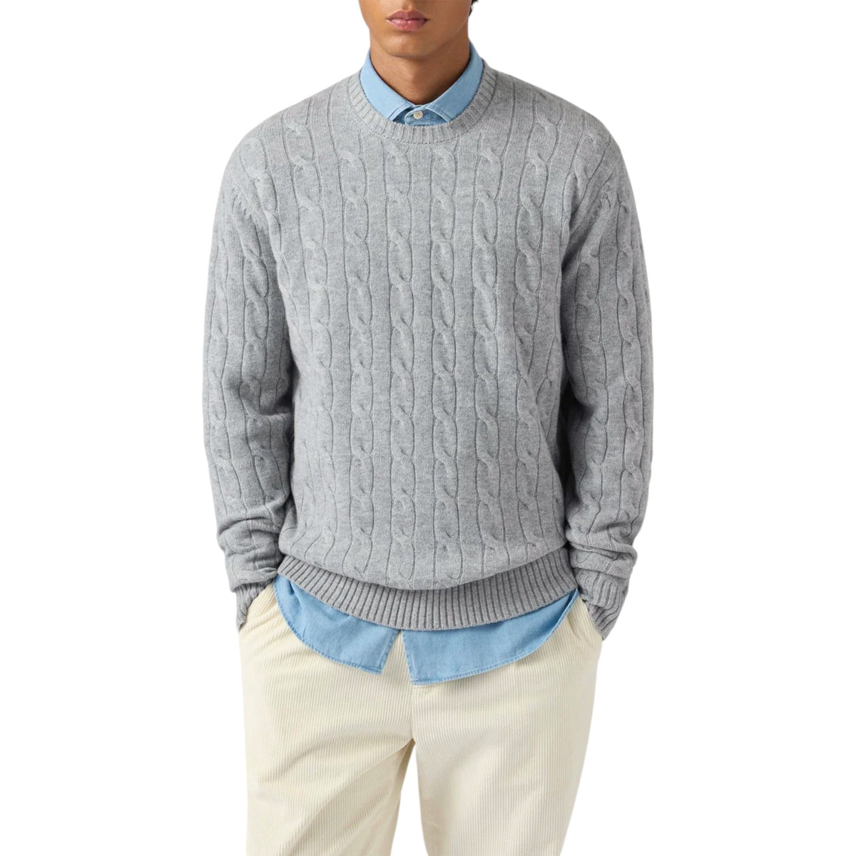 Sweater MC2 SAINT BARTH MAN REGENT-BRAID-WOOL 00035I