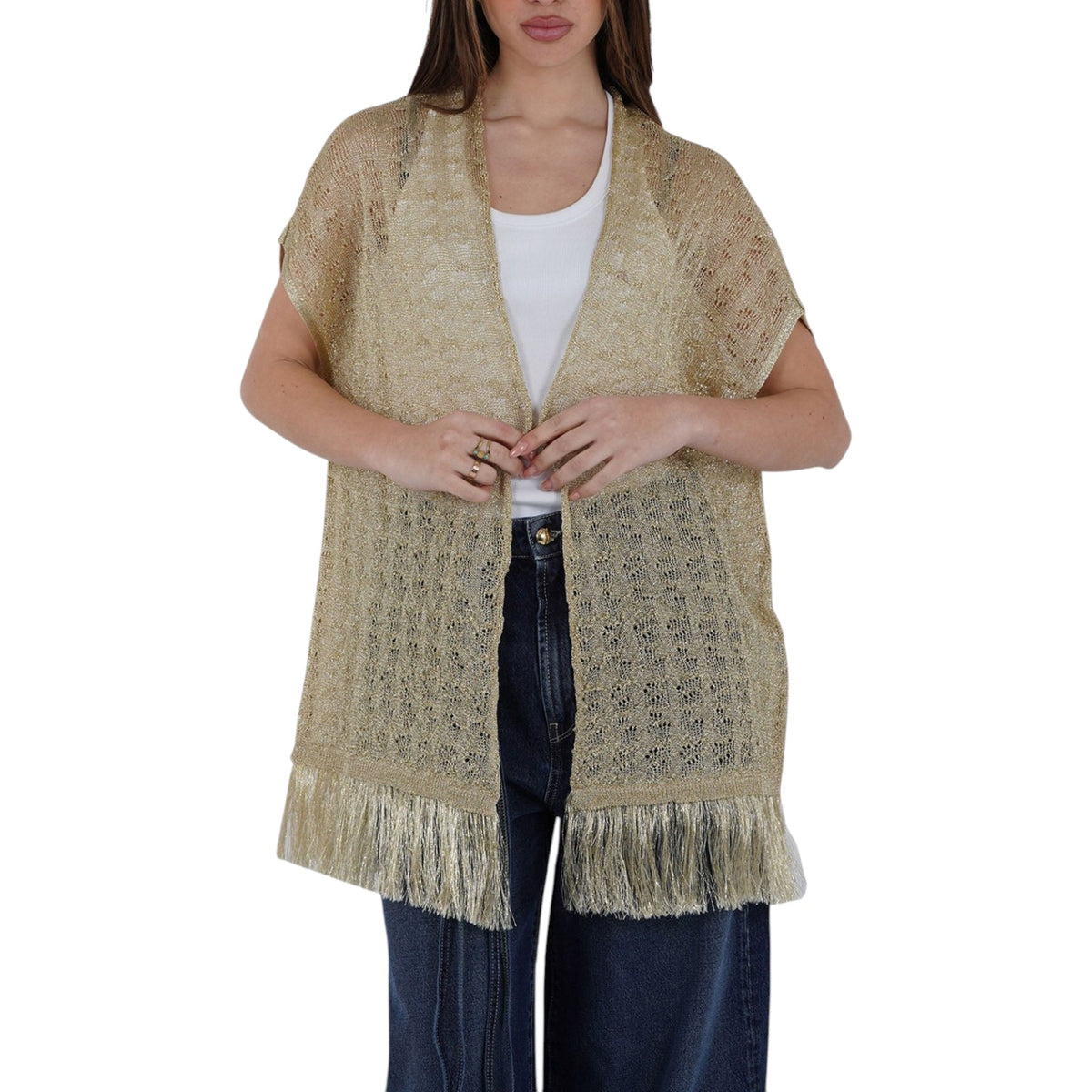 Cardigan SIMONA CORSELLINI Donna P25CPCRO0201-C0330028 ORO
