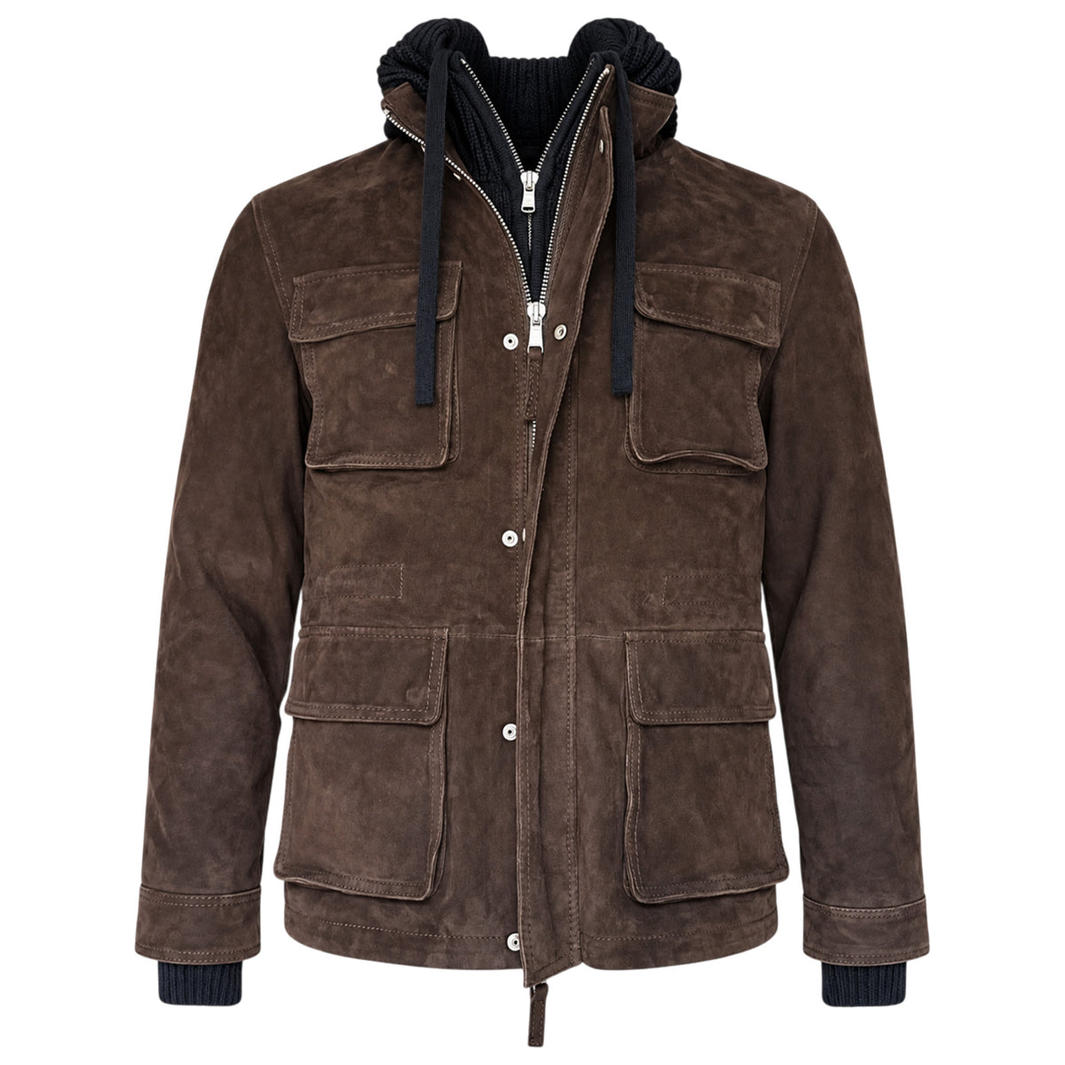 Jacket THE JACK LEATHERS MAN HARUTO-T-shirt Long Sleeve-VELVET-SUEDE 06