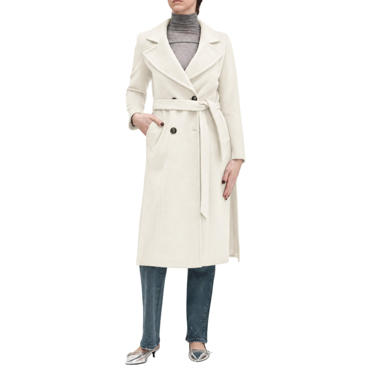 Coat WHITE WISE WOMAN WW20454 COR