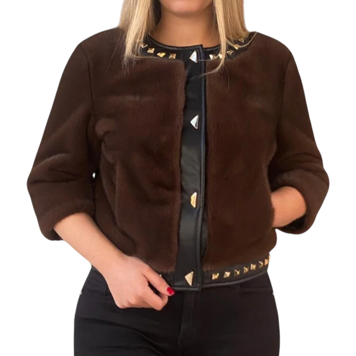 Pelliccia YES LONDON Donna LC-2057ECO MOR