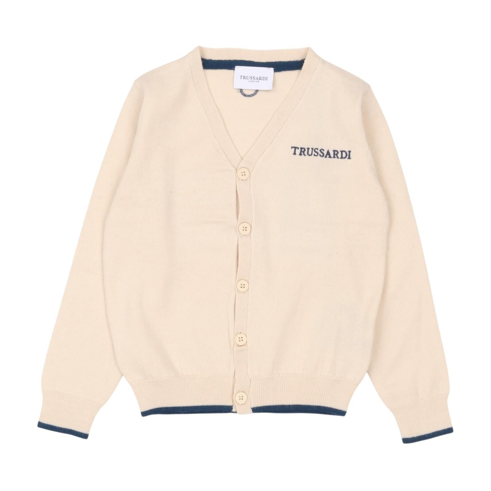 Cardigan TRUSSARDI kids TIA24130CD-RI BEI TRUSSARDI