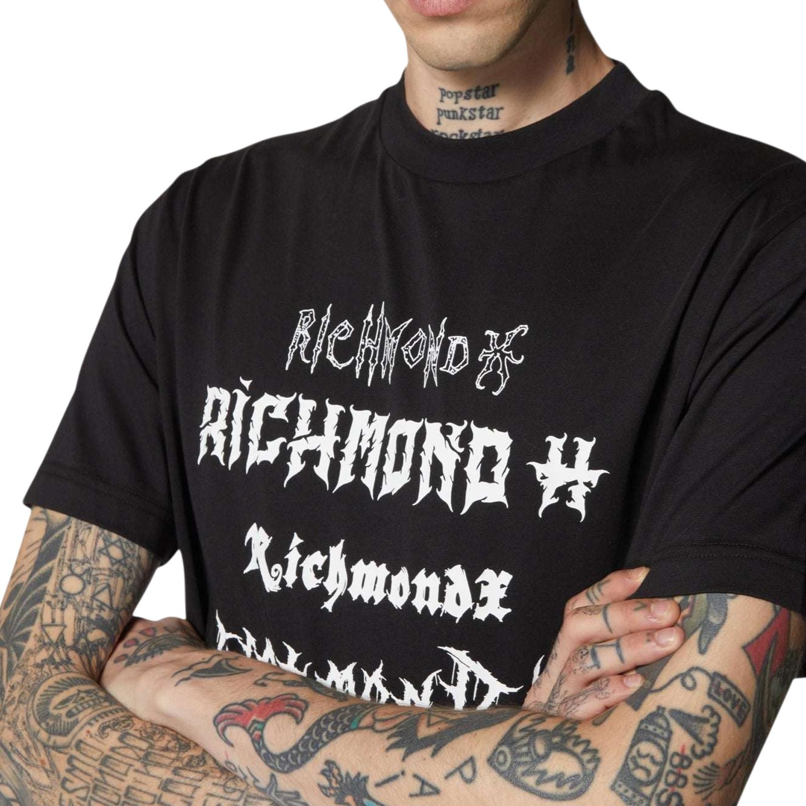 T-shirt RICHMOND Uomo UMP25298TS-TSC NER