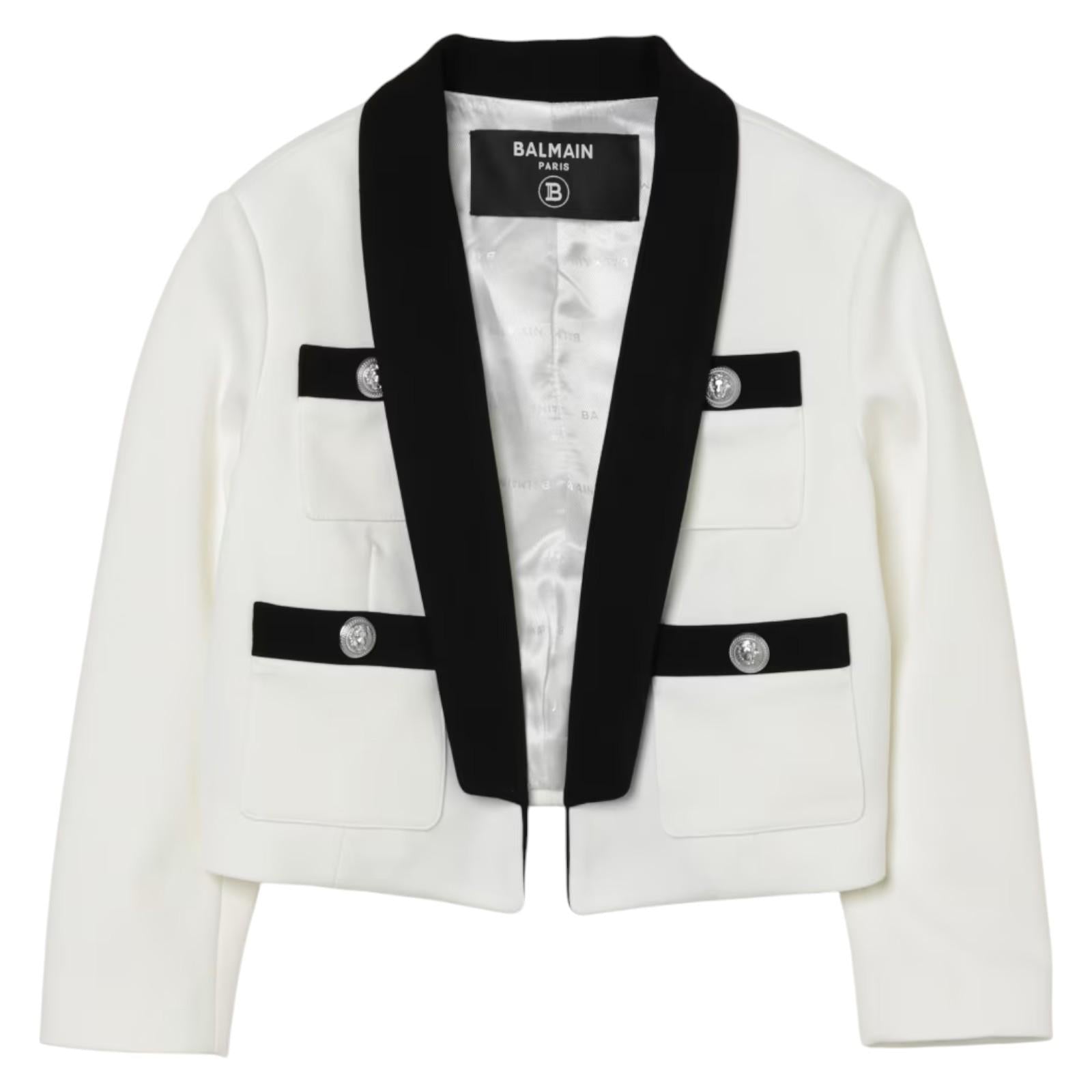 Giacca BALMAIN kids BW2A54-J0371 100NE BALMAIN