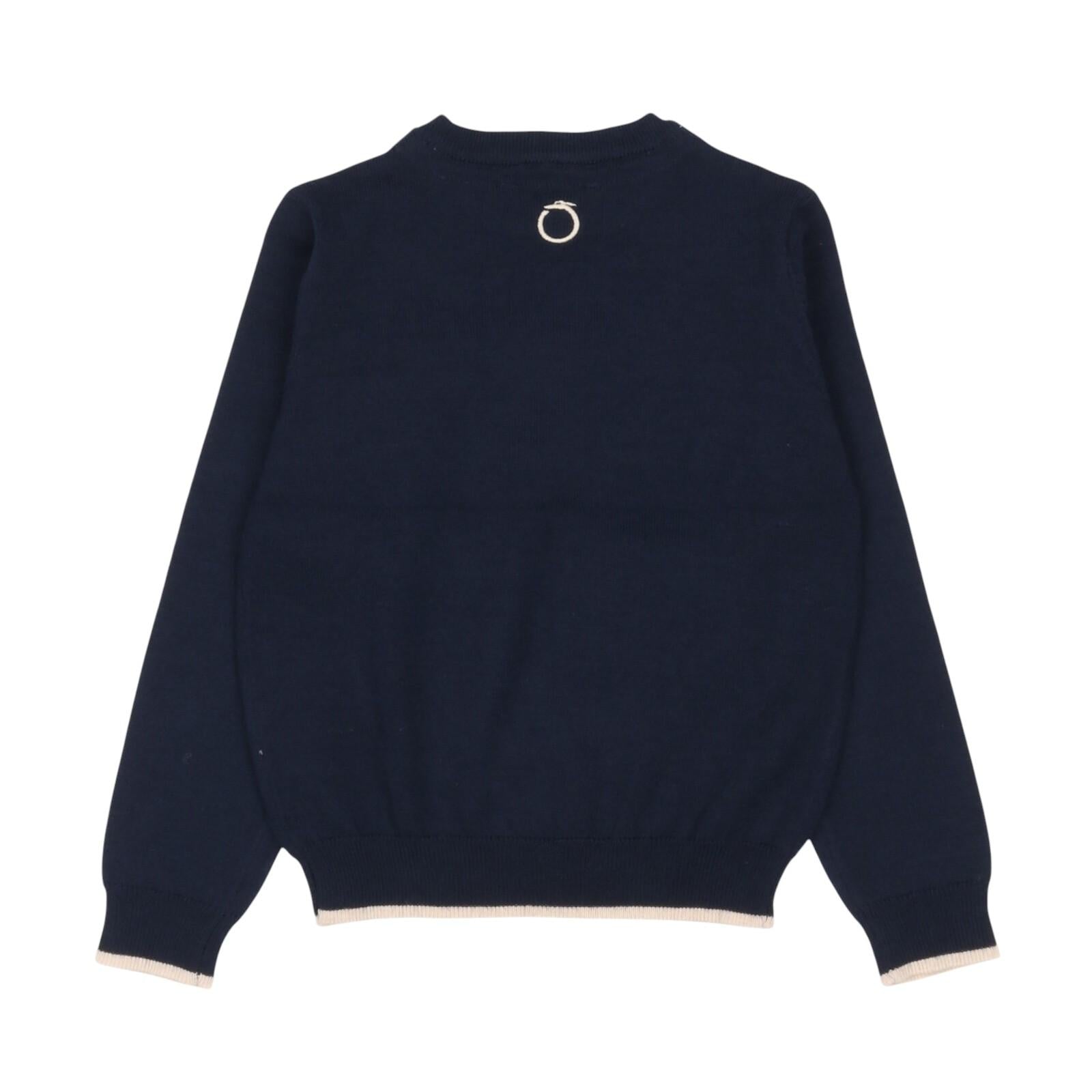 Maglione TRUSSARDI kids TIA24004MA-RI NAV TRUSSARDI