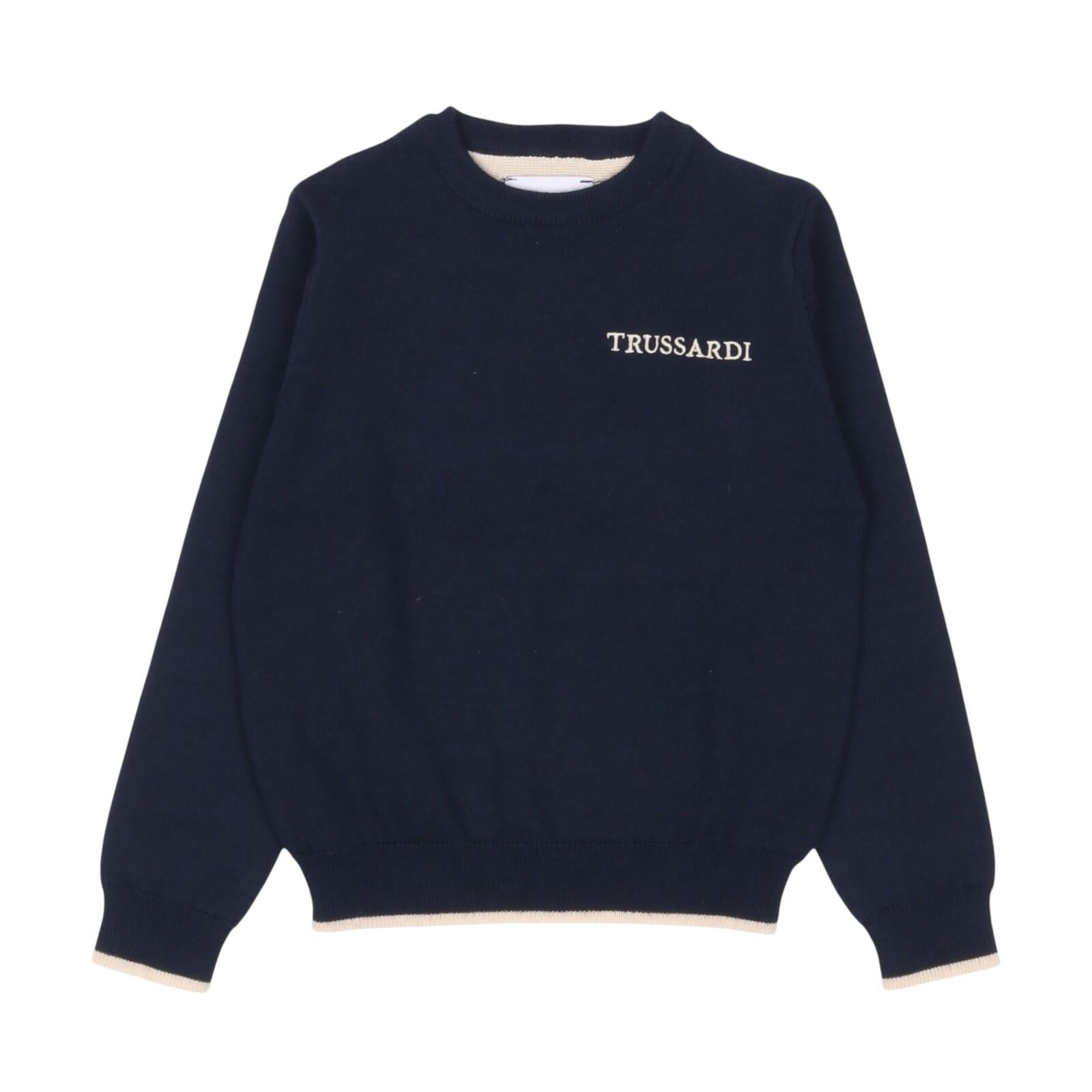Maglione TRUSSARDI kids TIA24004MA-RI NAV TRUSSARDI
