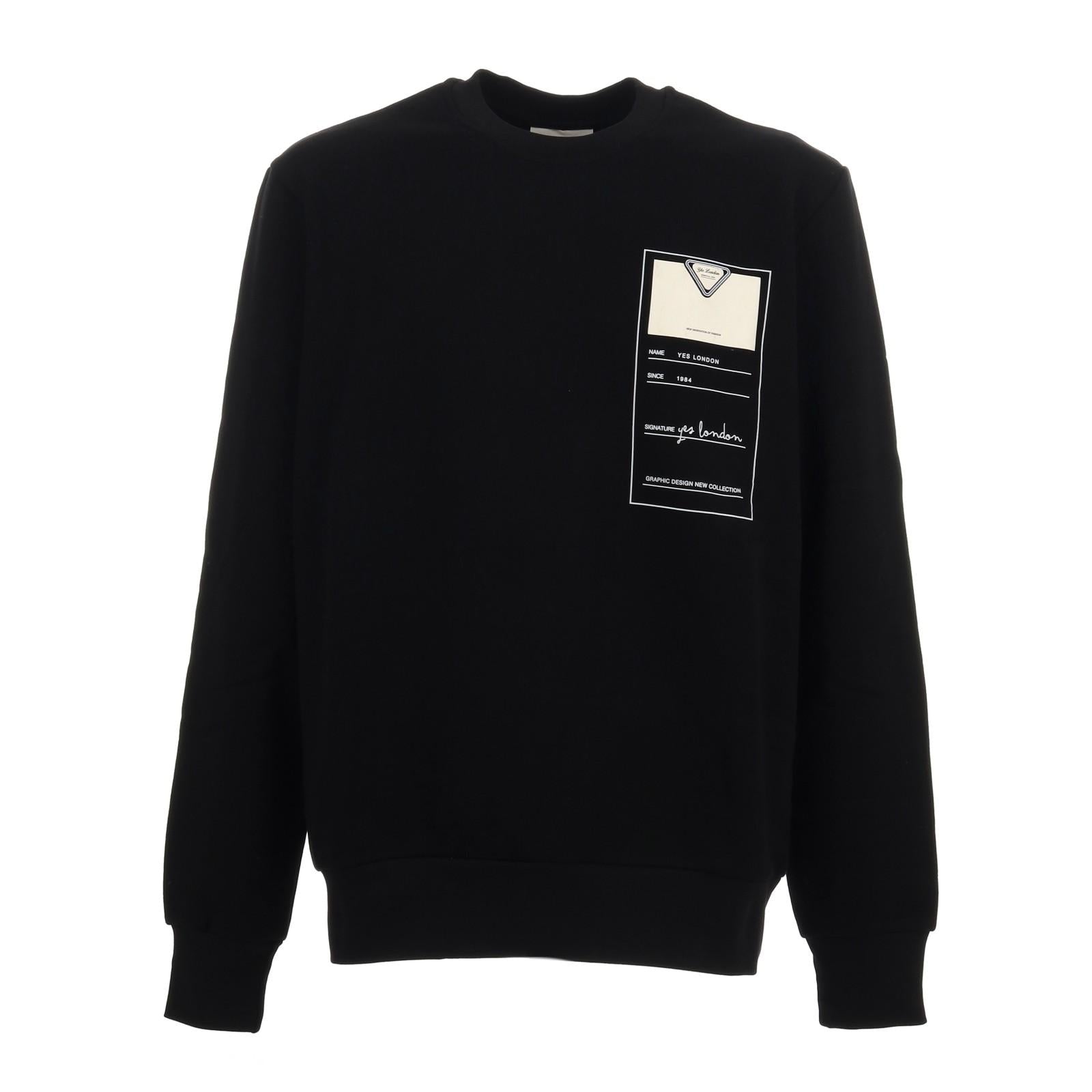 Felpa YES LONDON XMF3952 NER YES LONDON