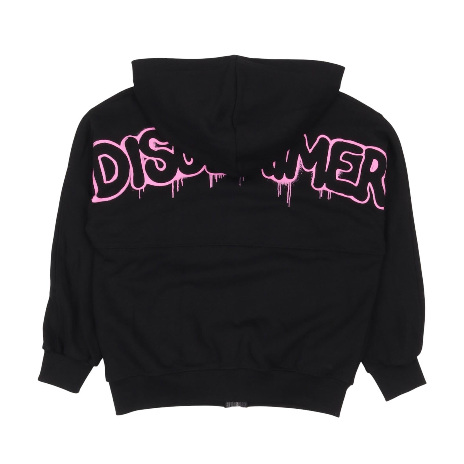 Felpa DISCLAIMER kids 24IDK58312 NER DISCLAIMER