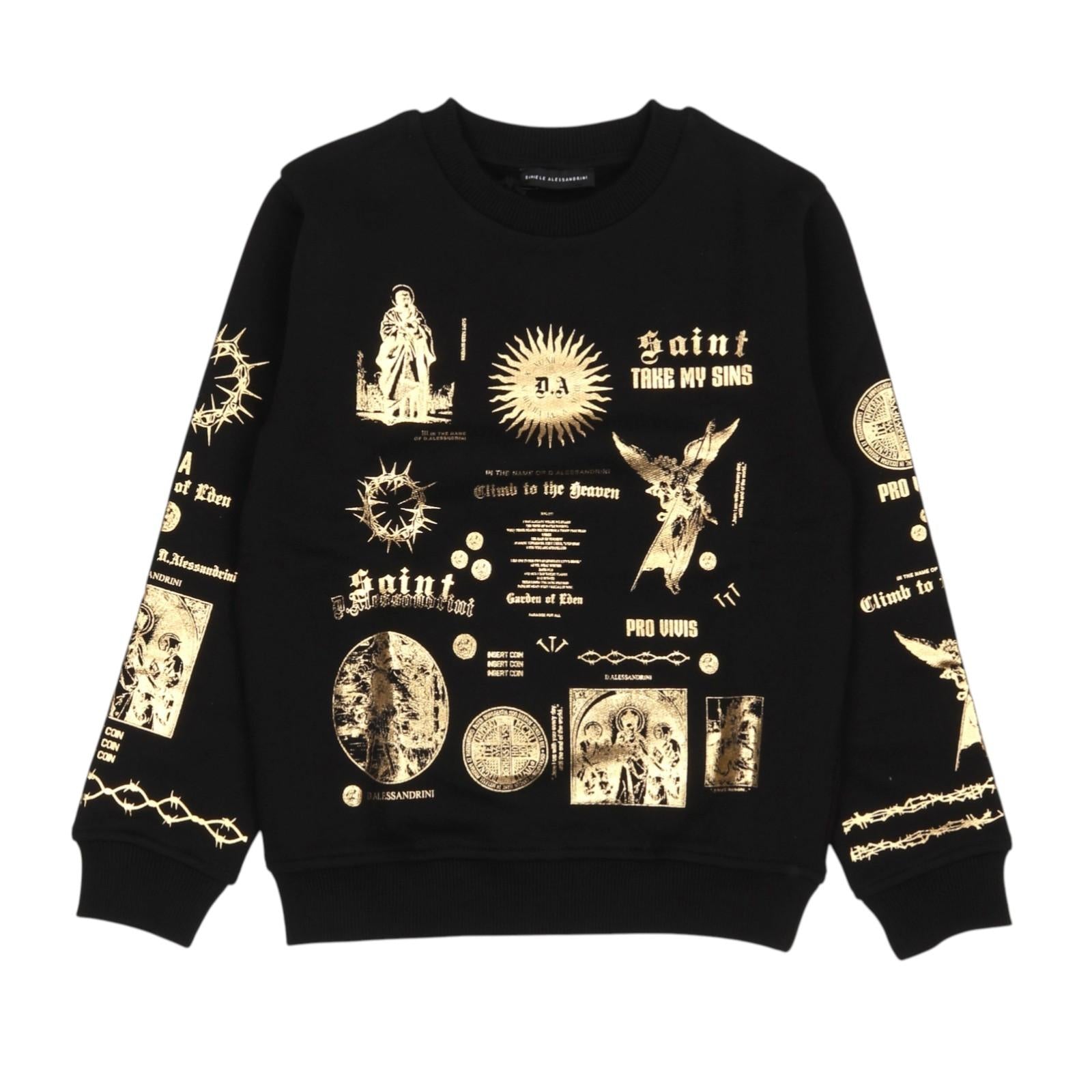 Felpa DANIELE ALESSANDRINI kids 1231F00100 NER DANIELE ALESSANDRINI