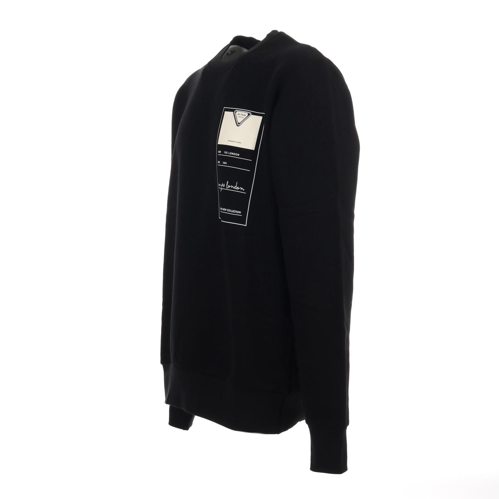 Felpa YES LONDON XMF3952 NER YES LONDON