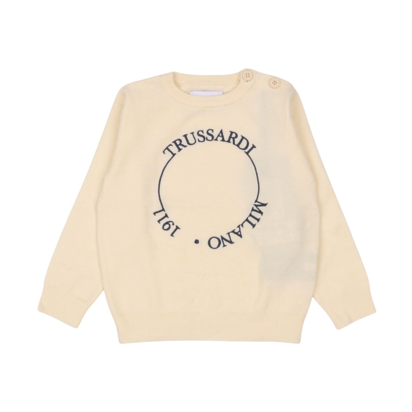 Maglione TRUSSARDI kids TIA24063MA-RI BEI TRUSSARDI