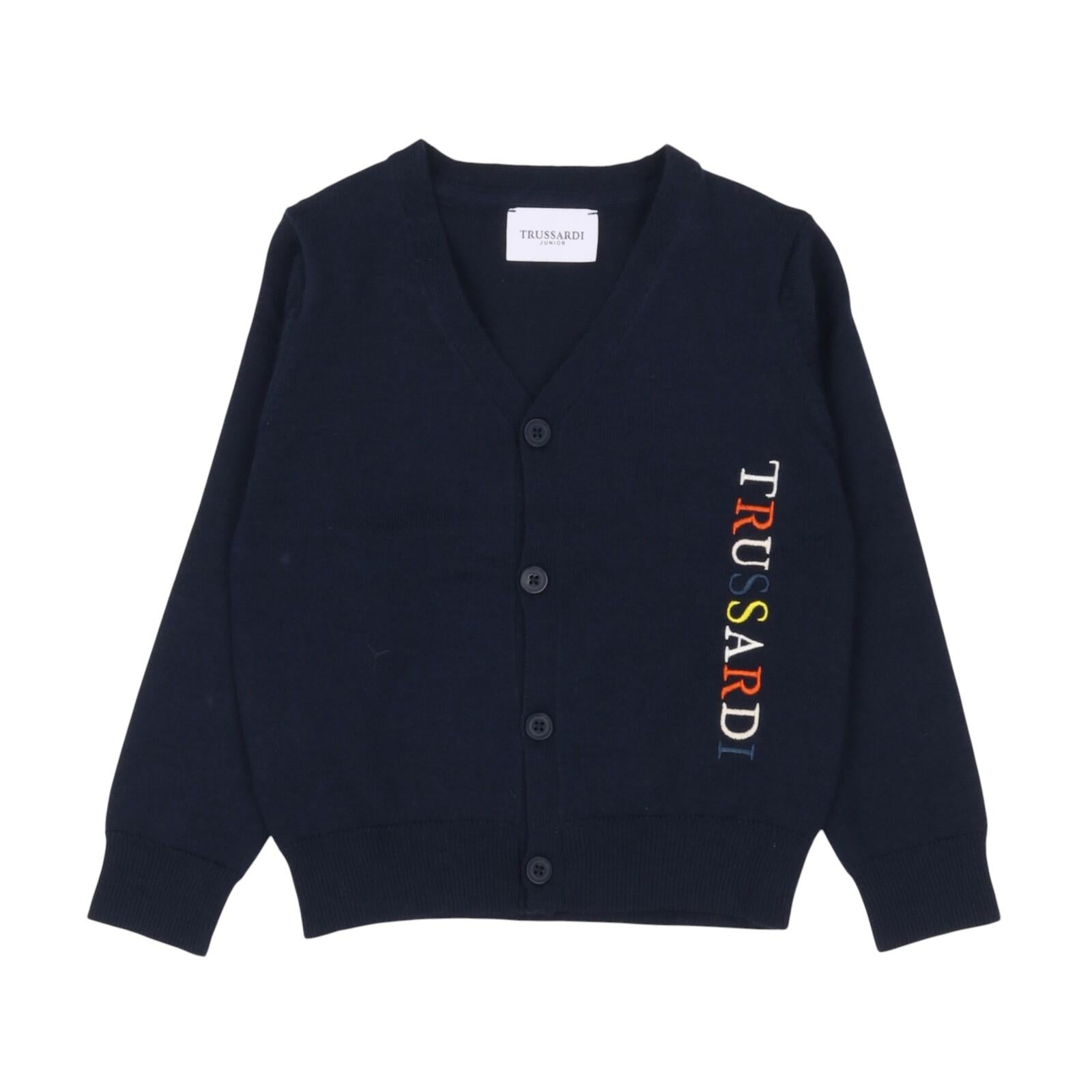 Cardigan TRUSSARDI kids TIA24145CD-RI NAV TRUSSARDI