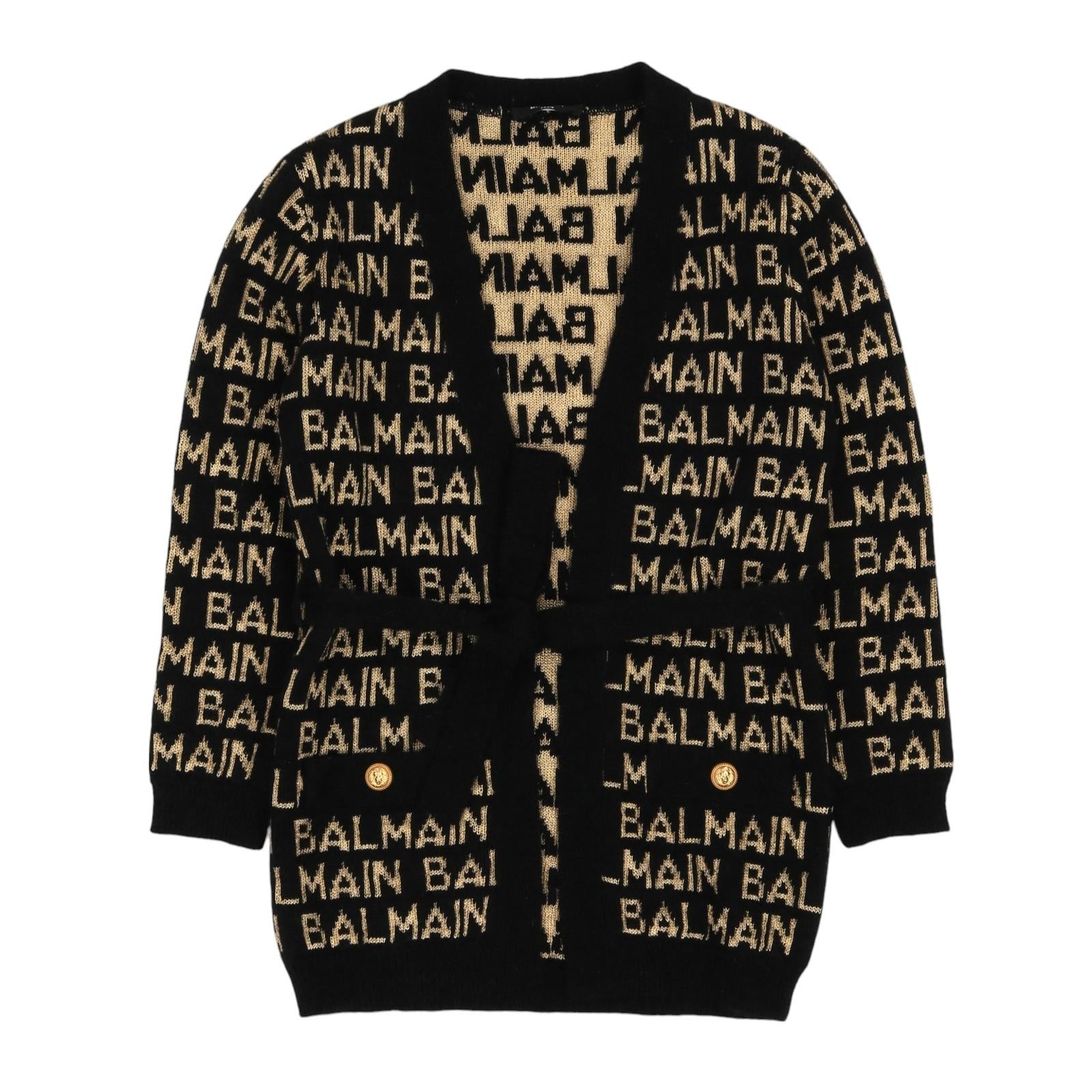 Cardigan BALMAIN kids BT9A00-Z1849 930OR BALMAIN