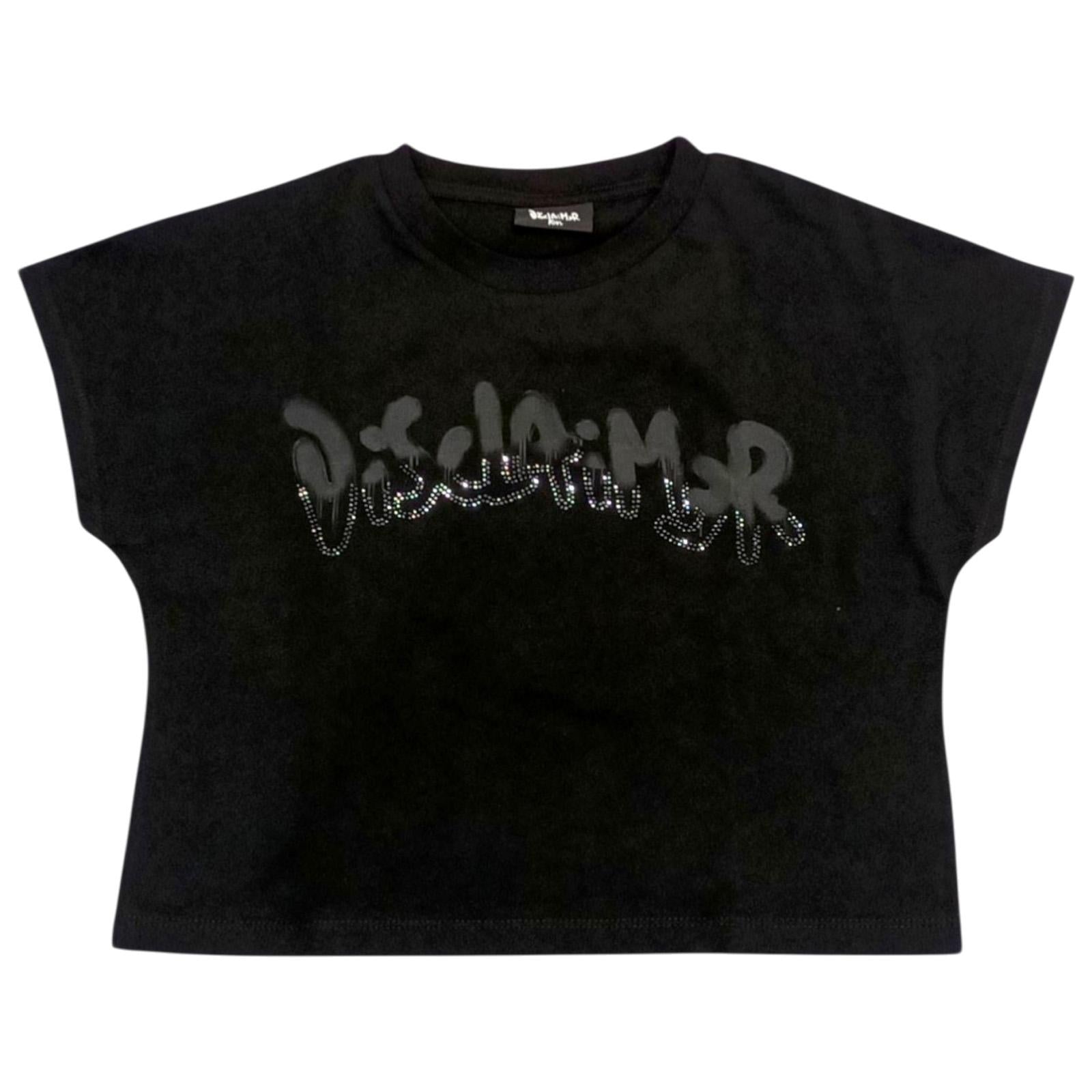 T-shirt DISCLAIMER kids 25EDK58519 NER DISCLAIMER