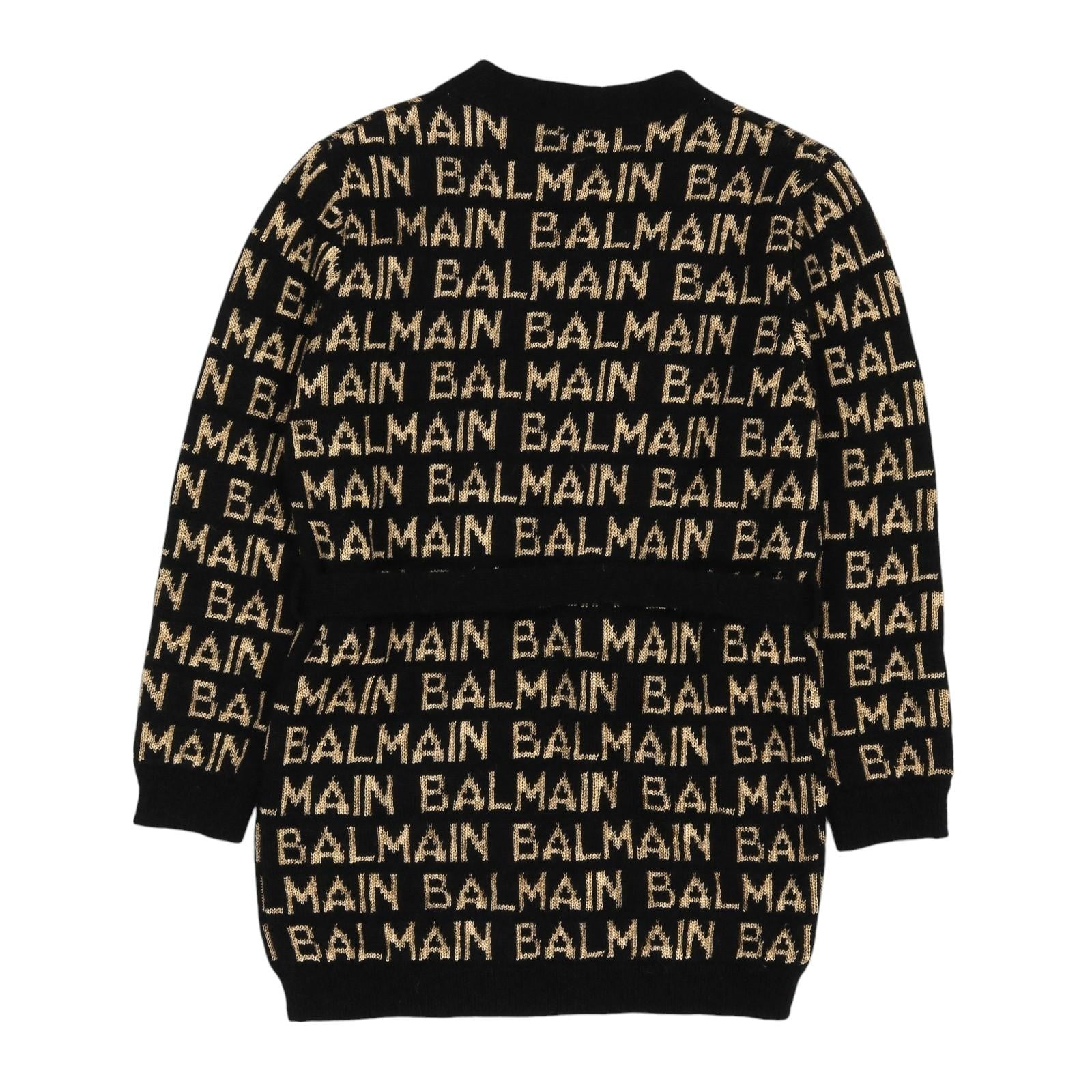 Cardigan BALMAIN kids BT9A00-Z1849 930OR BALMAIN