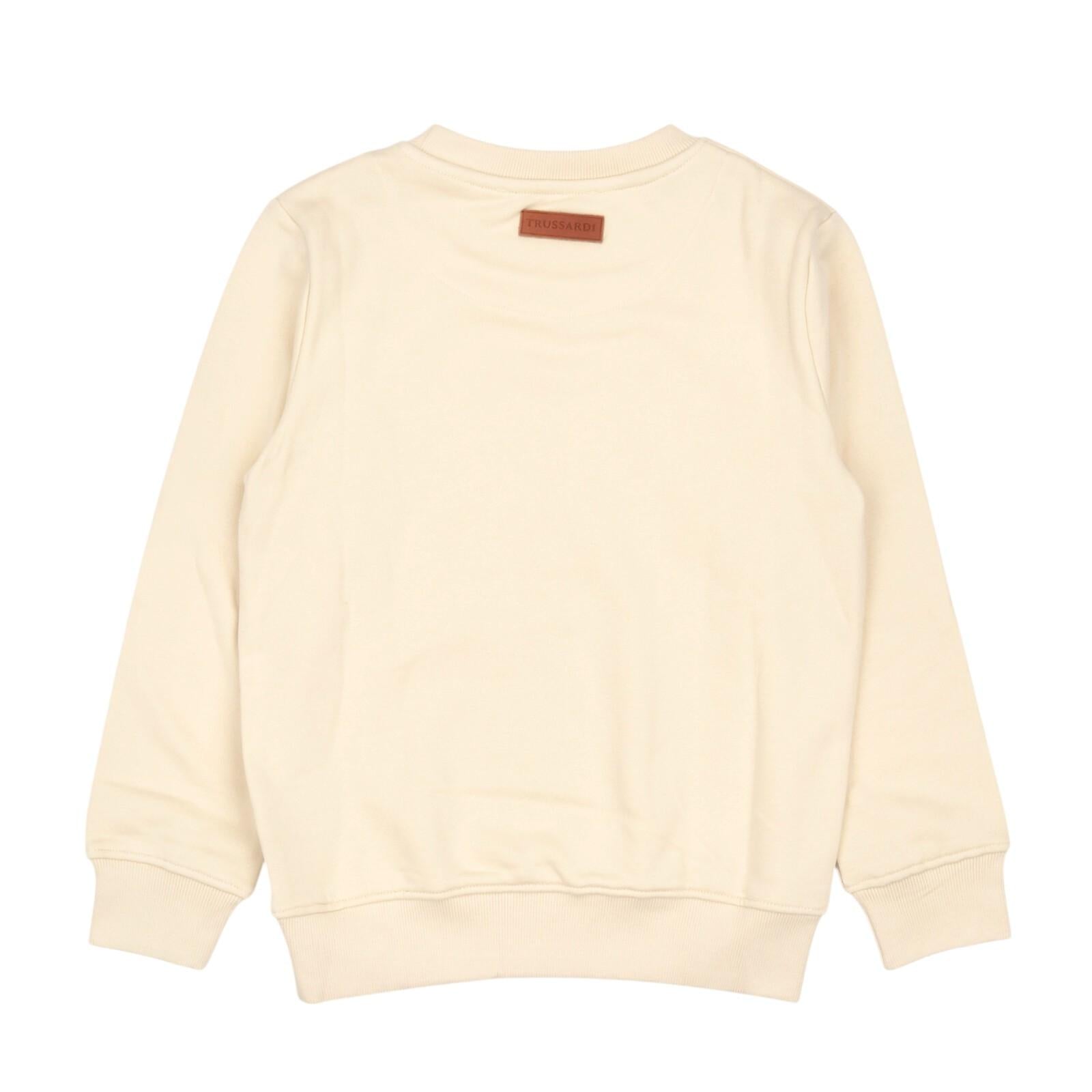Felpa TRUSSARDI kids TBA24067FE-LS CRE TRUSSARDI