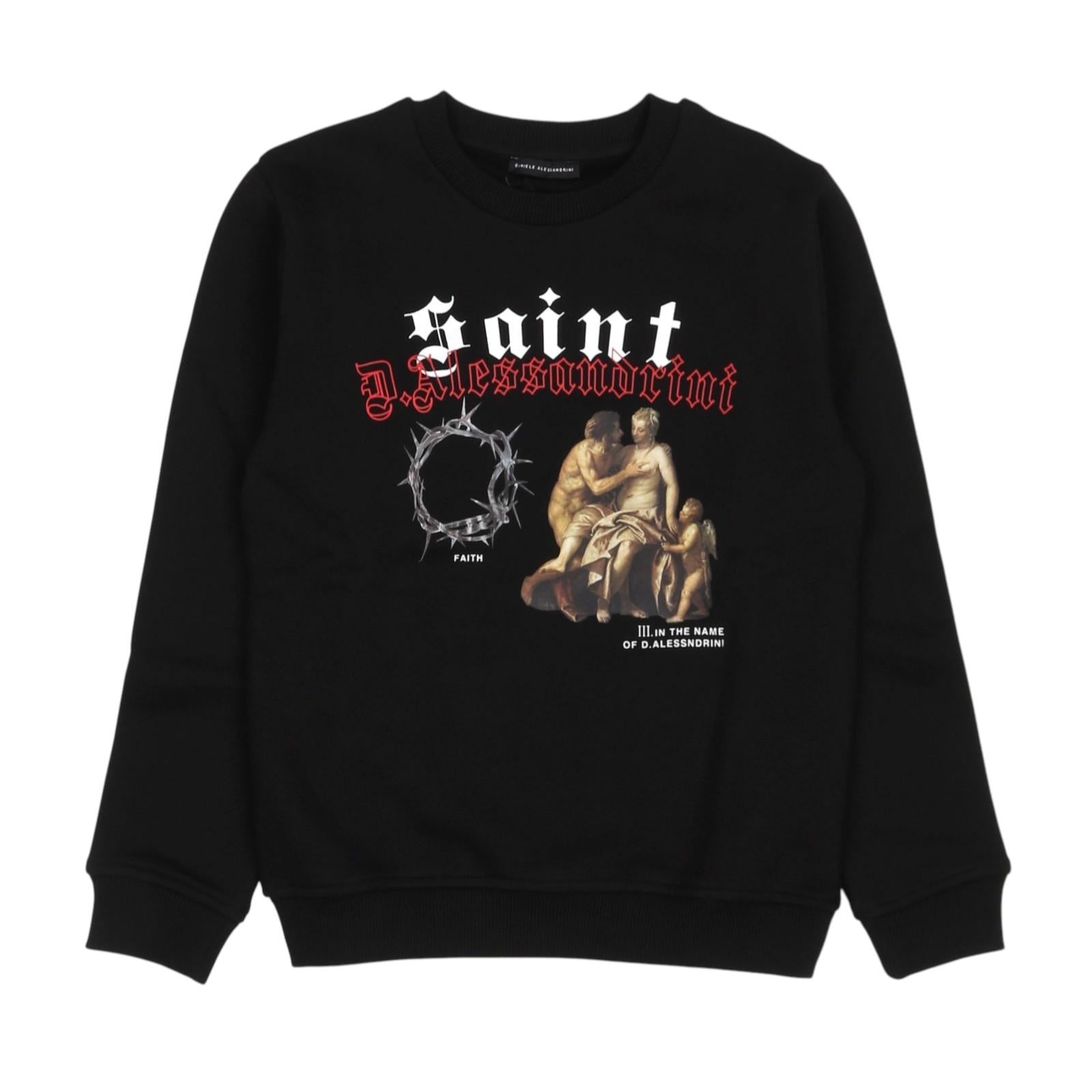 Felpa DANIELE ALESSANDRINI kids 1231F00091 NER DANIELE ALESSANDRINI