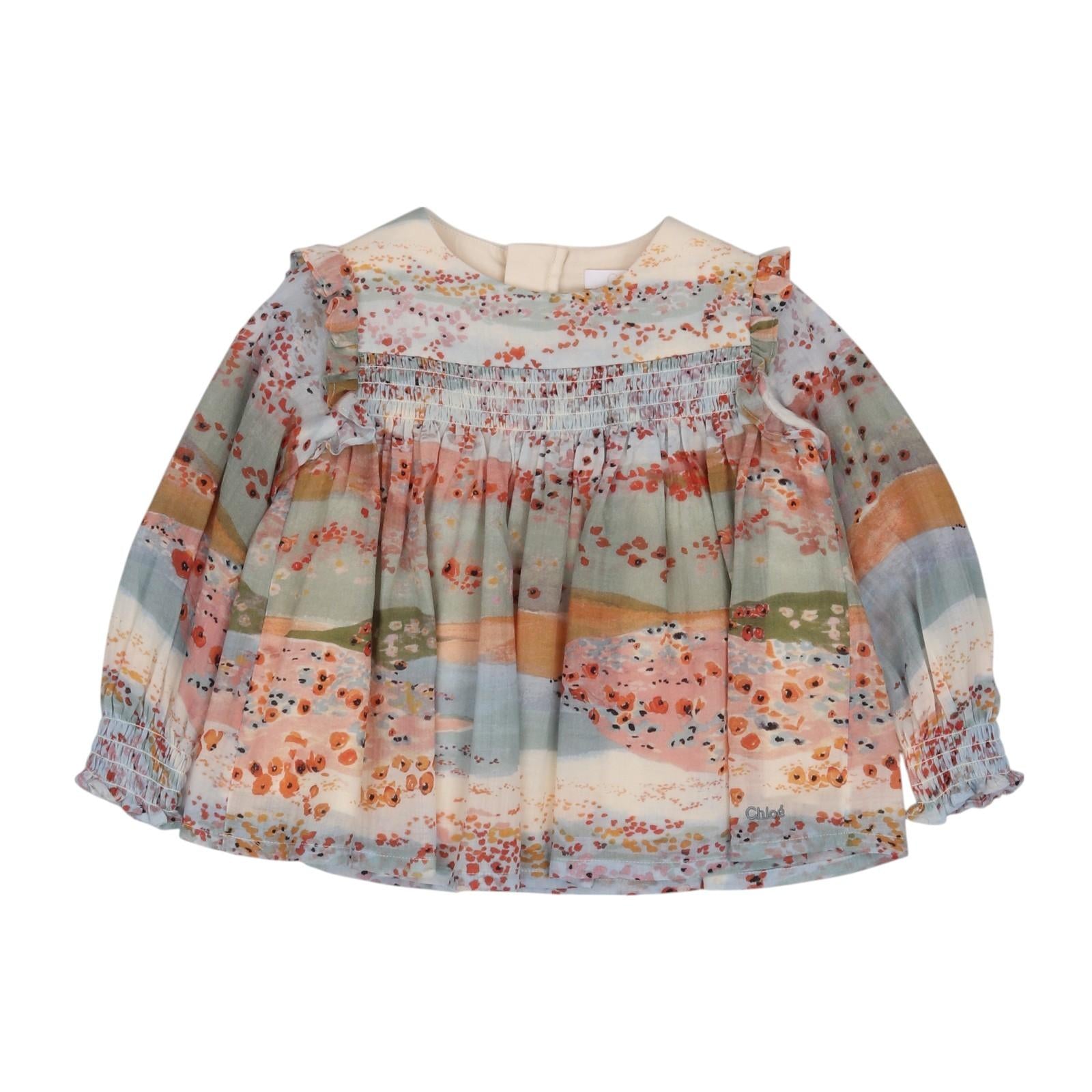 Blusa CHLOÈ kids Bambina C15E19 Z41