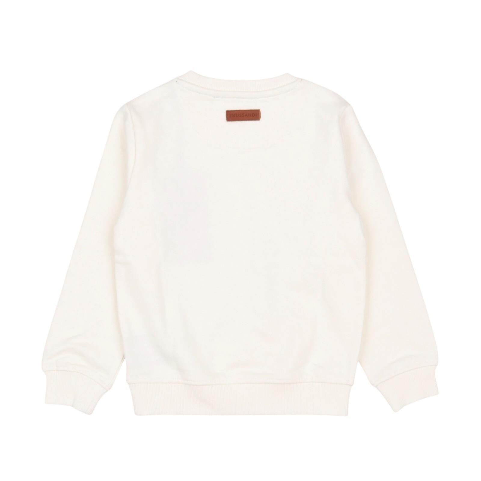 Felpa TRUSSARDI kids TIA24078FE-LS BIA TRUSSARDI