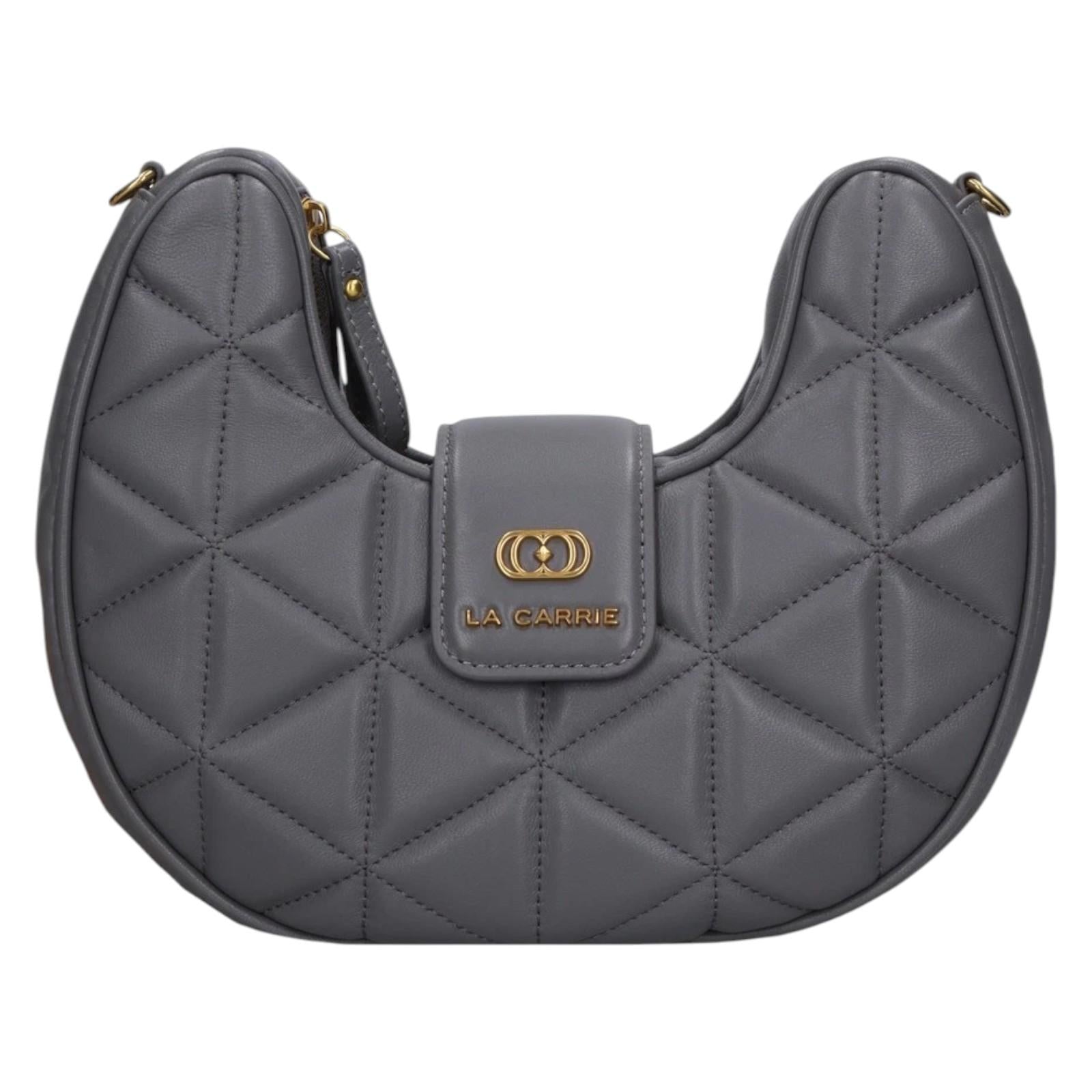 Borsa LA CARRIE 142P-OM-221-LEA GRI LA CARRIE