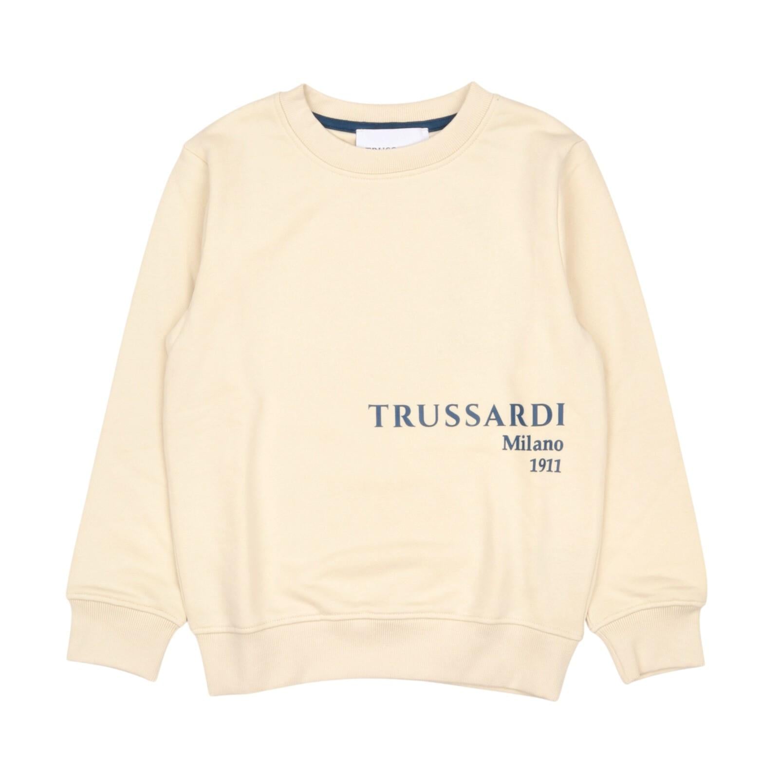 Felpa TRUSSARDI kids TBA24067FE-LS CRE TRUSSARDI