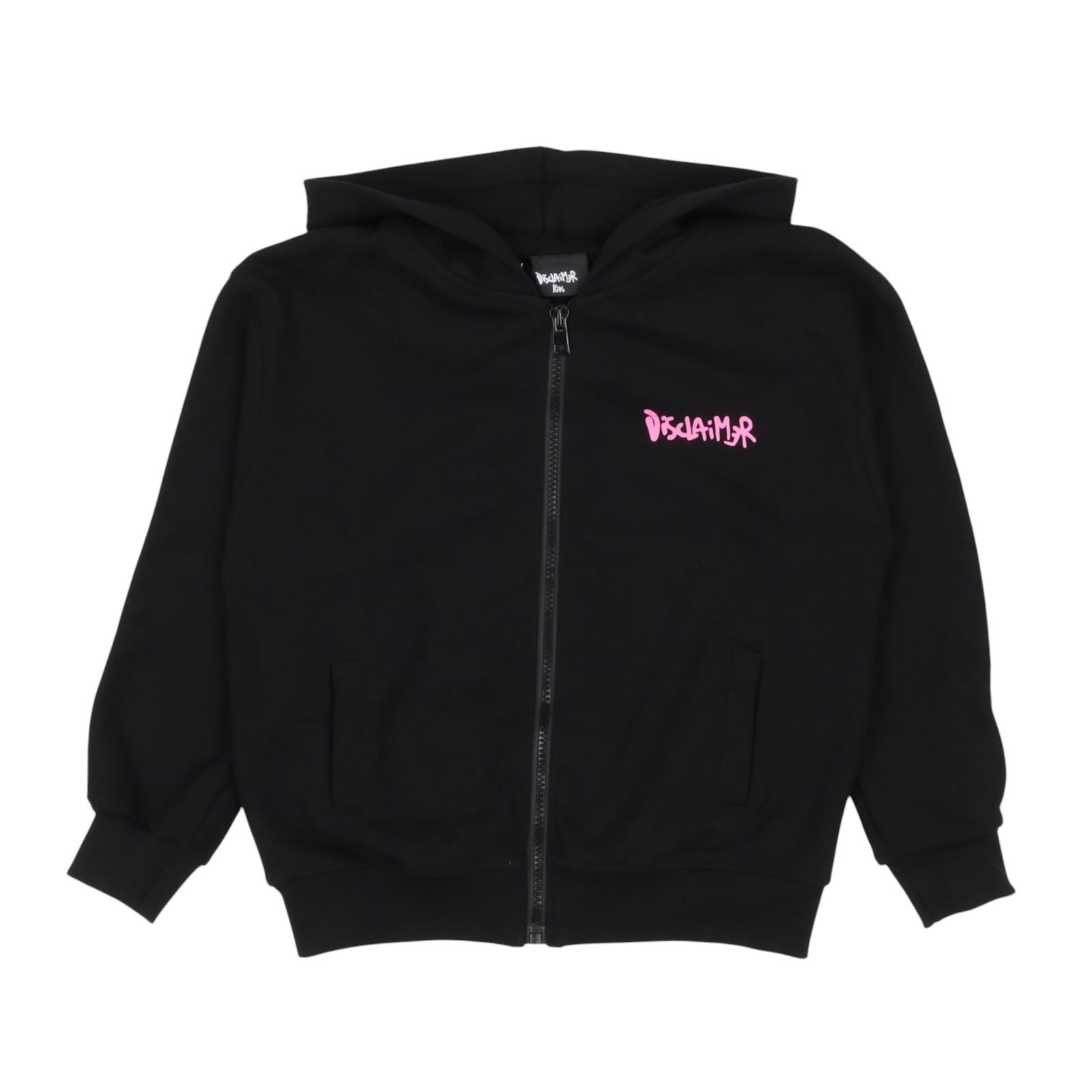 Felpa DISCLAIMER kids 24IDK58312 NER DISCLAIMER