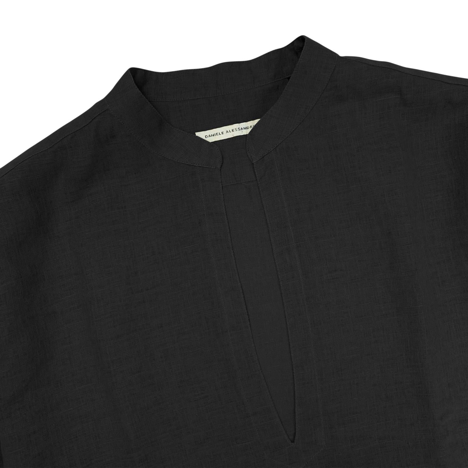Camicia DANIELE ALESSANDRINI DA1SS25C014 NER DANIELE ALESSANDRINI