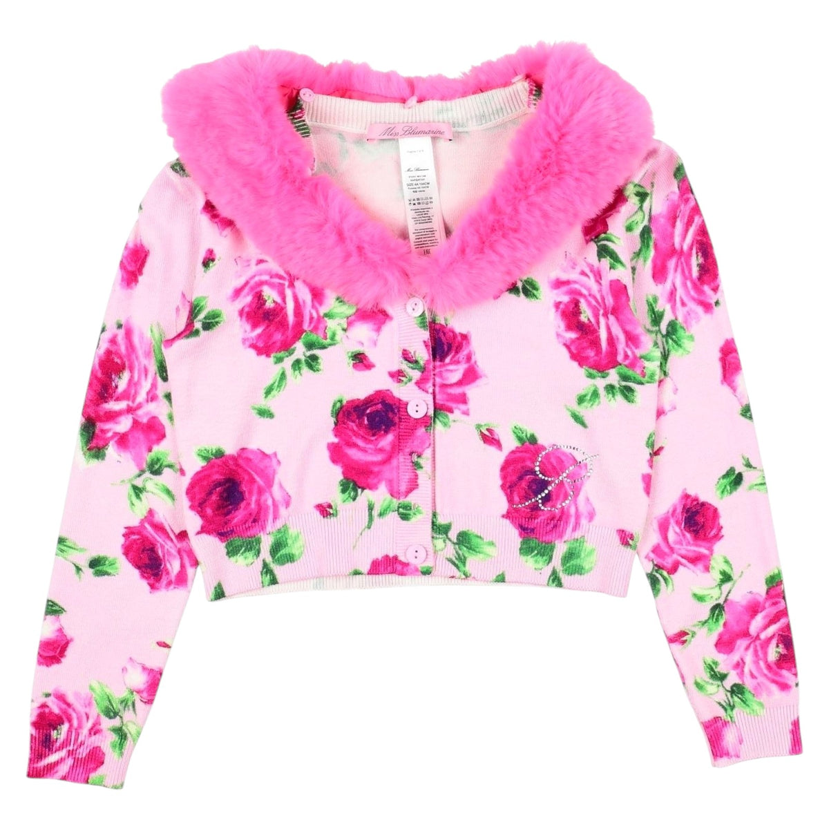 Cardigan BLUMARINE kids Bambina IF3091-MA74M Q9829 