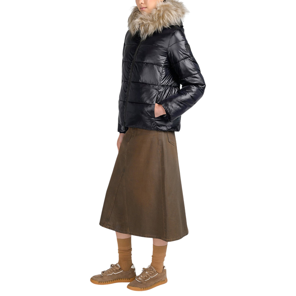 Jacket CANADIAN WOMAN G224015WFUR BLACK 