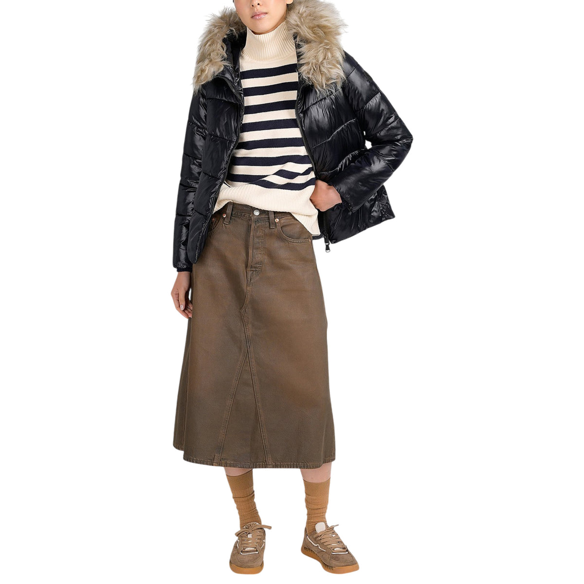 Jacket CANADIAN WOMAN G224015WFUR BLACK 