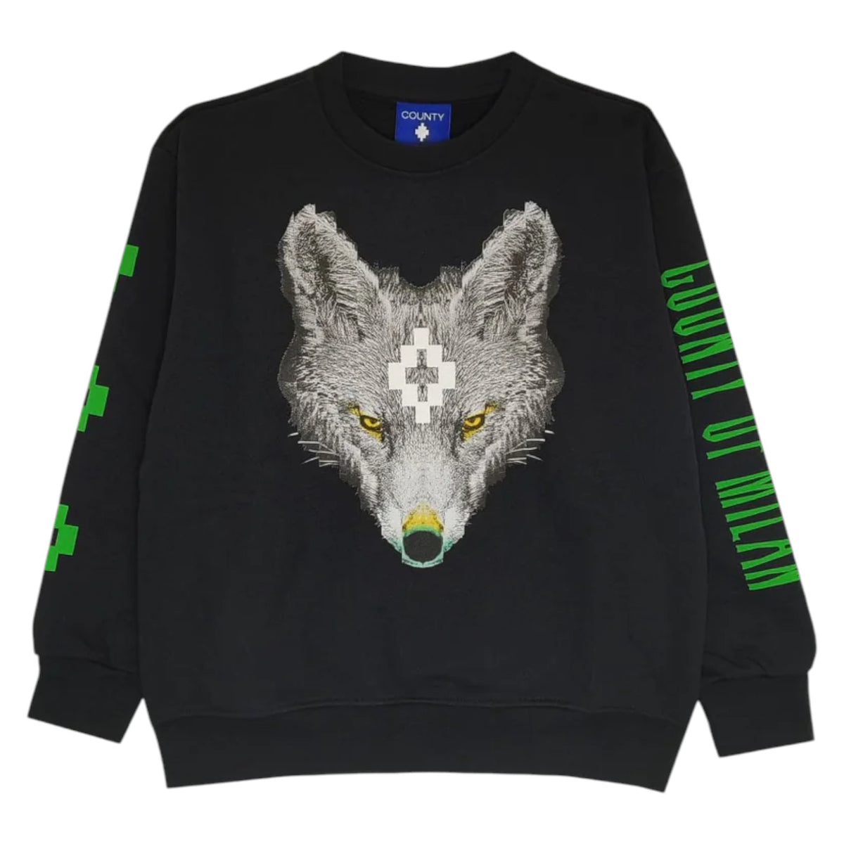 Felpa COUNTY OF MILAN kids Bambino F5CMJBSW075 NER 