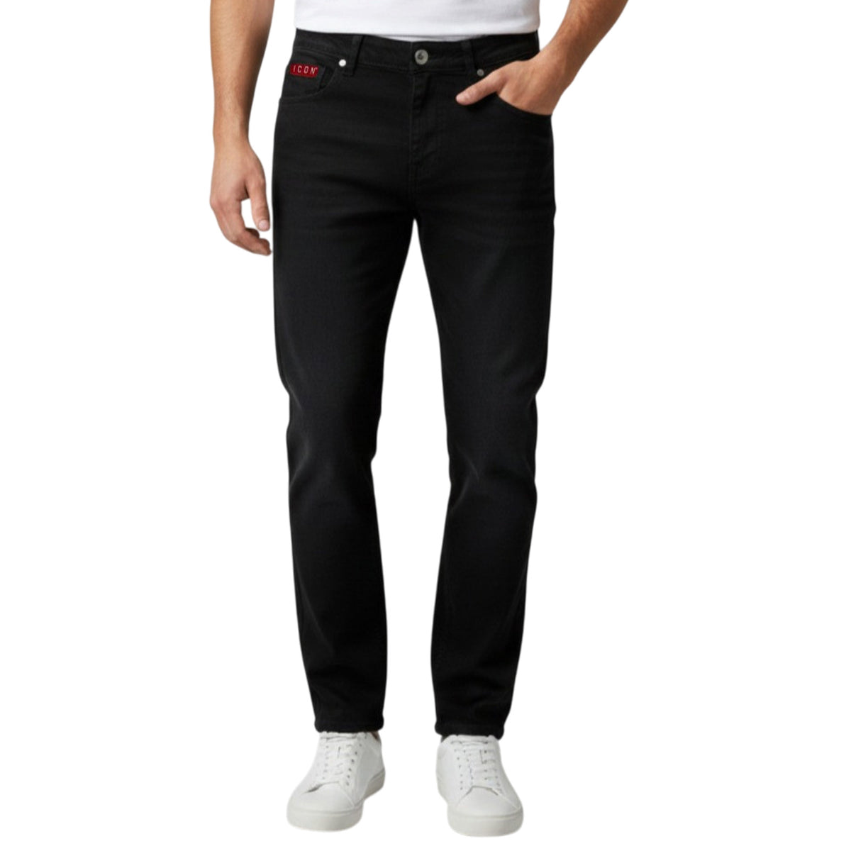 Trousers ICON MAN ICUF2W6D014 BLACK 