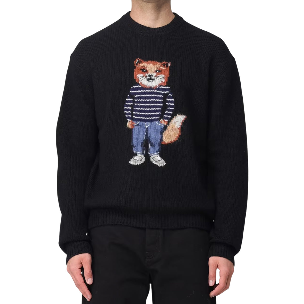 Sweater MAISON KITSUNE MAN PM00806KH0002 BLACK 
