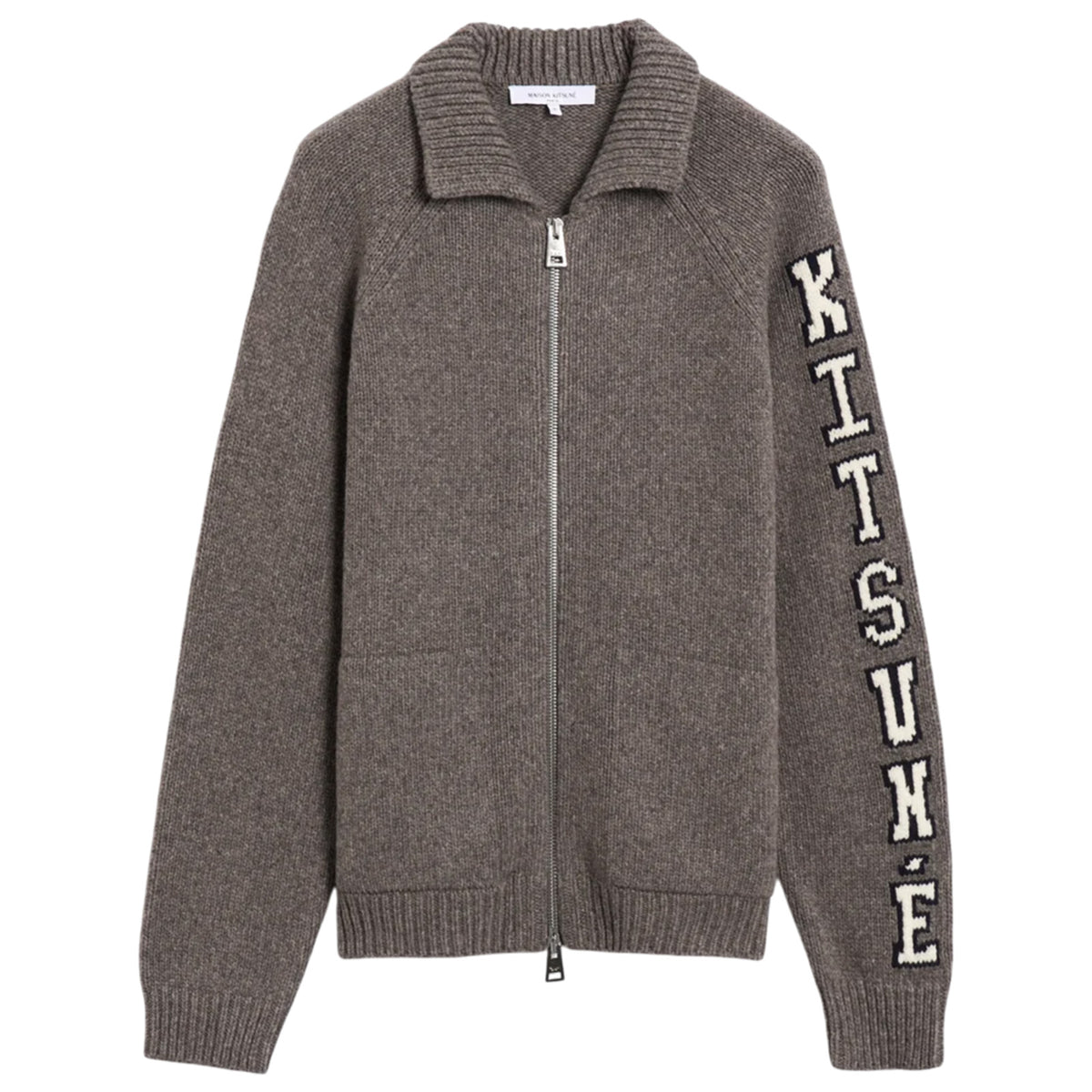 Cardigan MAISON KITSUNE MAN PM02112KT1150 GRI 