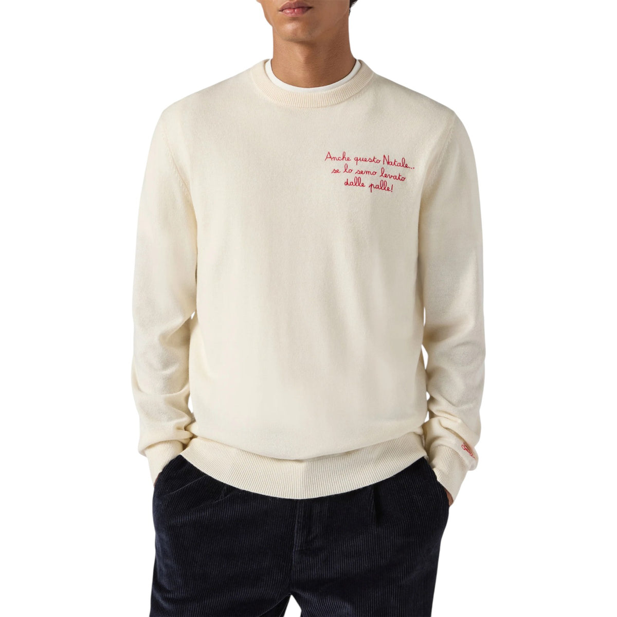 Sweater MC2 SAINT BARTH MAN HERON-LIGHT-EMBRY 03386I 
