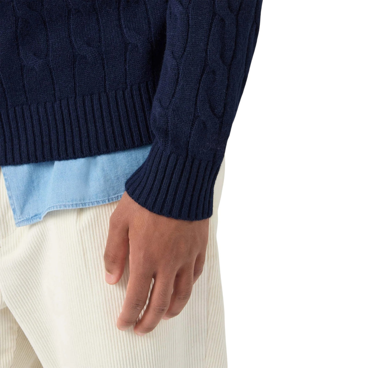 Sweater MC2 SAINT BARTH MAN REGENT-BRAID-WOOL 00063I 