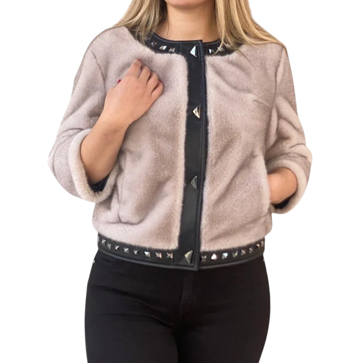 Pelliccia YES LONDON Donna LC-2057ECO GRI 