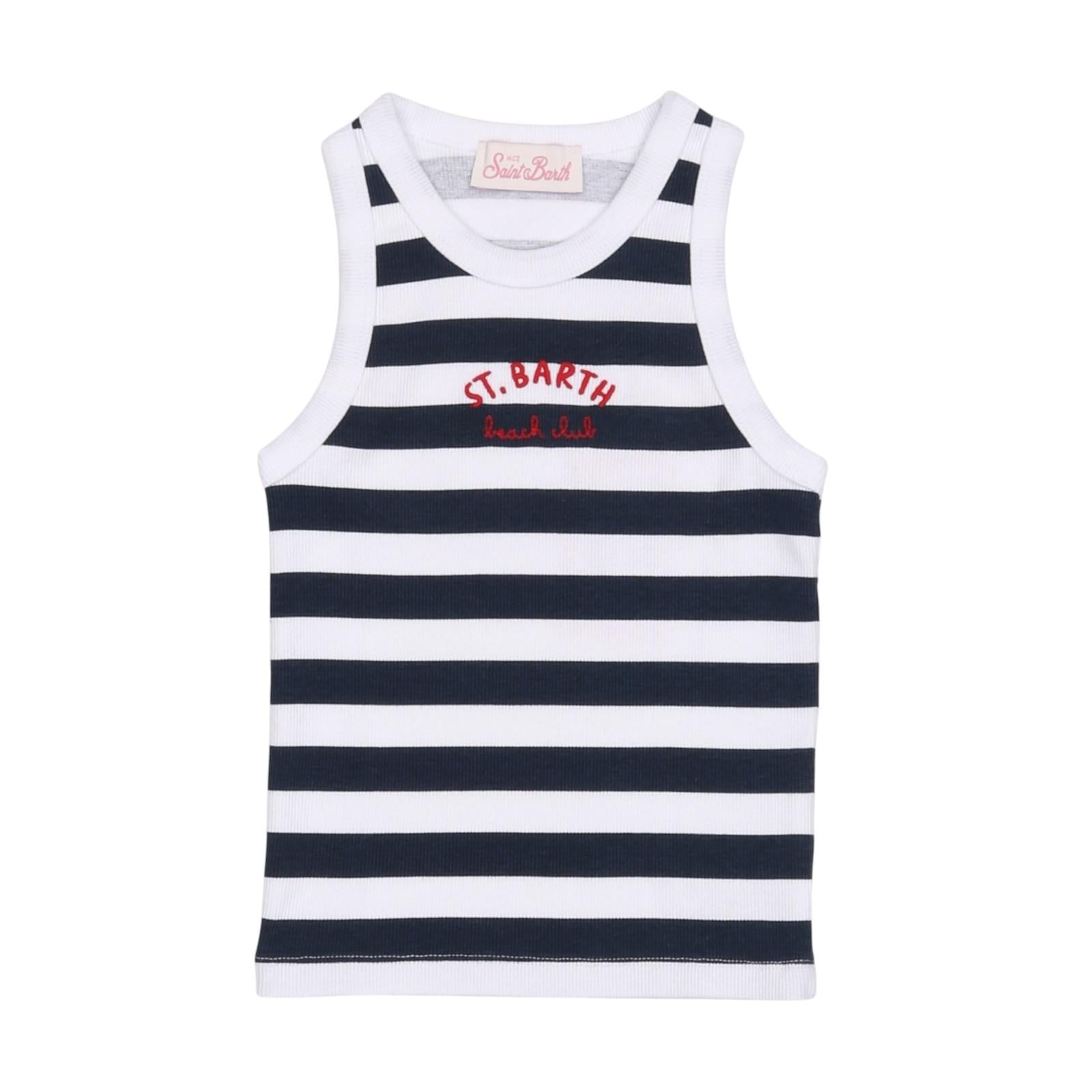 Canotta MC2 SAINT BARTH kids Bambina BLUE-JR 01600H 