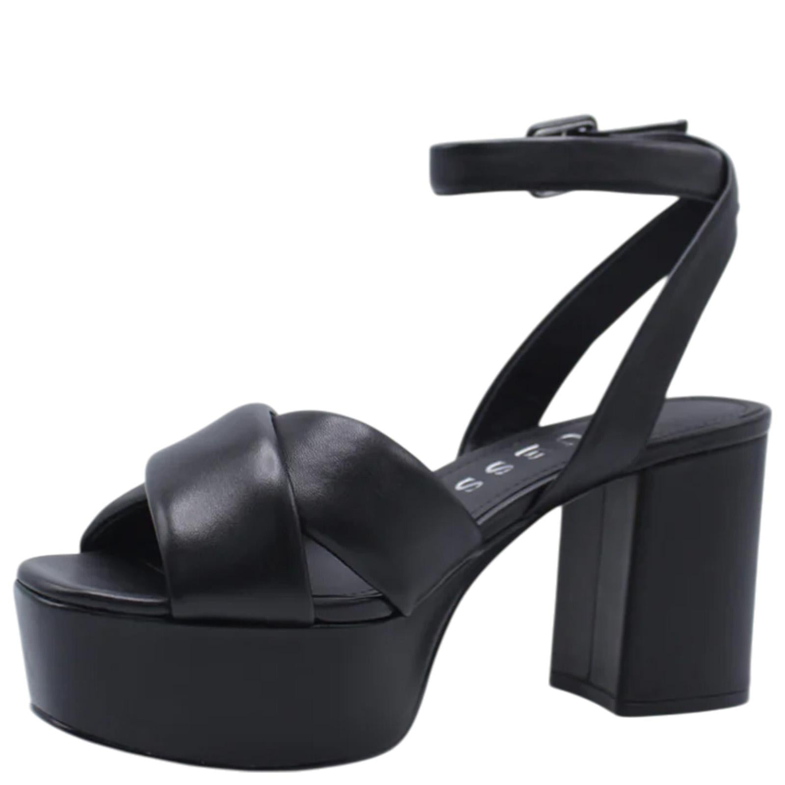 Sandals GUESS WOMAN FLJSNNLEA03 BLACK 