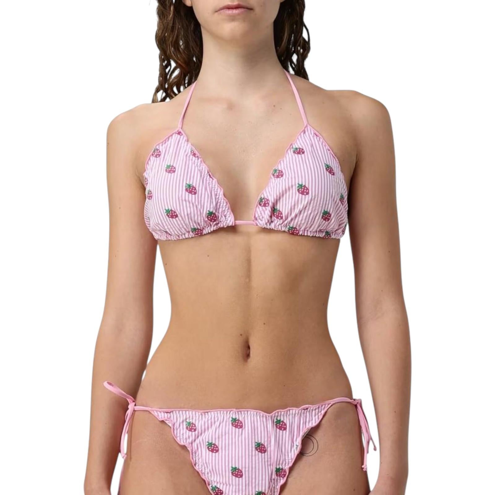Triangle bikini MC2 SAINT BARTH WOMAN SAGITTARIUS-COTTON 01430H 