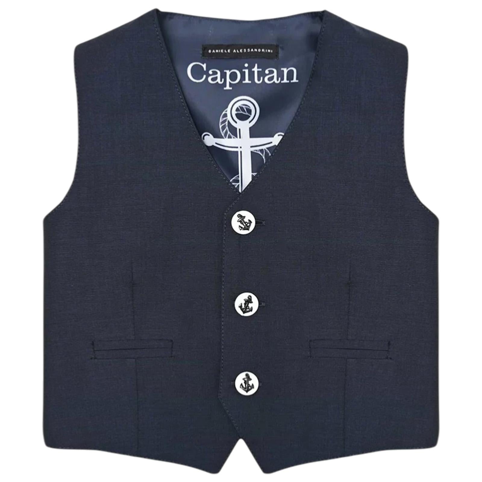 Gilet DANIELE ALESSANDRINI kids 1296B00165 BLU DANIELE ALESSANDRINI 