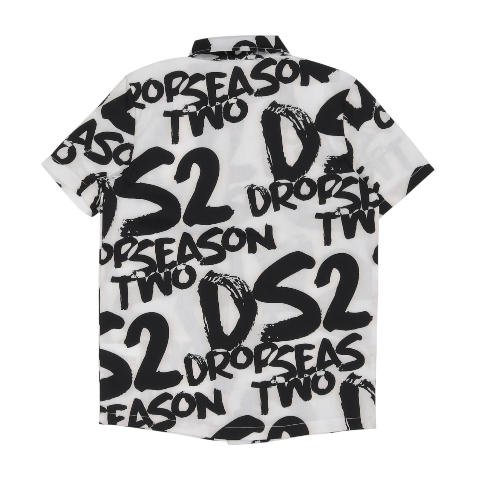 Camicia DROPSEASON2 kids SS25K001 NER DROPSEASON2 