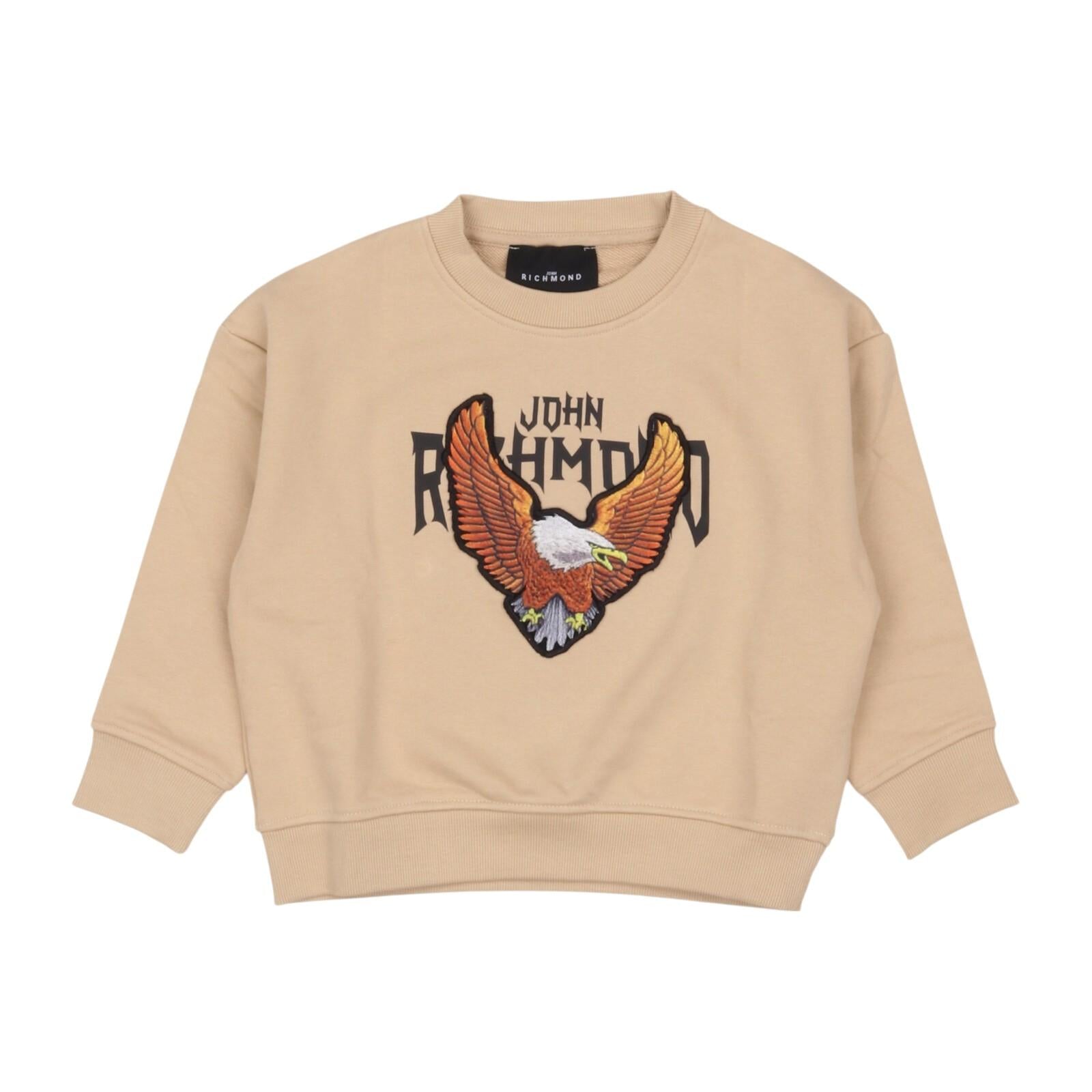 Felpa RICHMOND kids RBA24140FE-OF BEI RICHMOND 