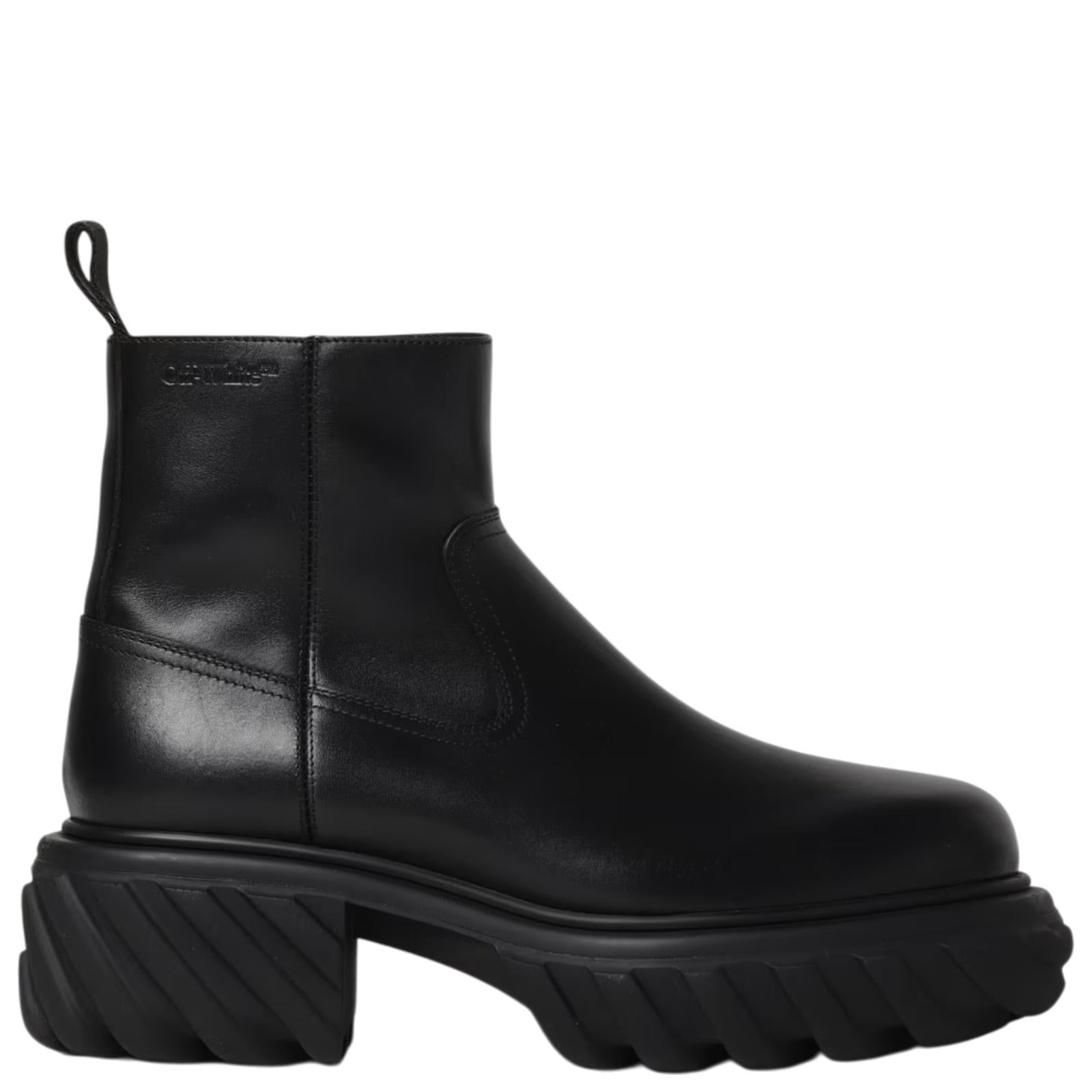 Stivaletto OFF WHITE OMID029F23LEA001 NER OFF WHITE 