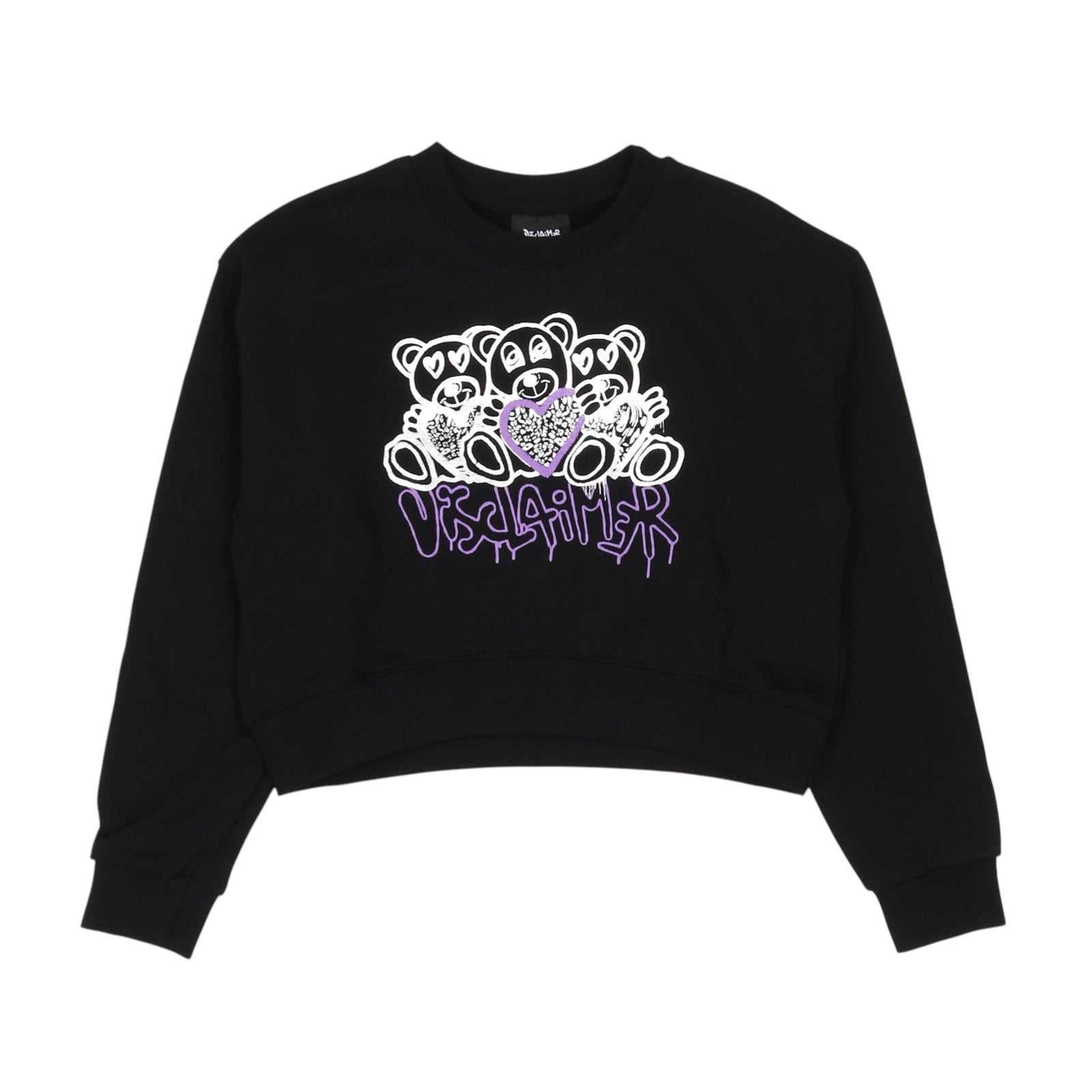 Felpa DISCLAIMER kids 25EDK58527 NER DISCLAIMER 