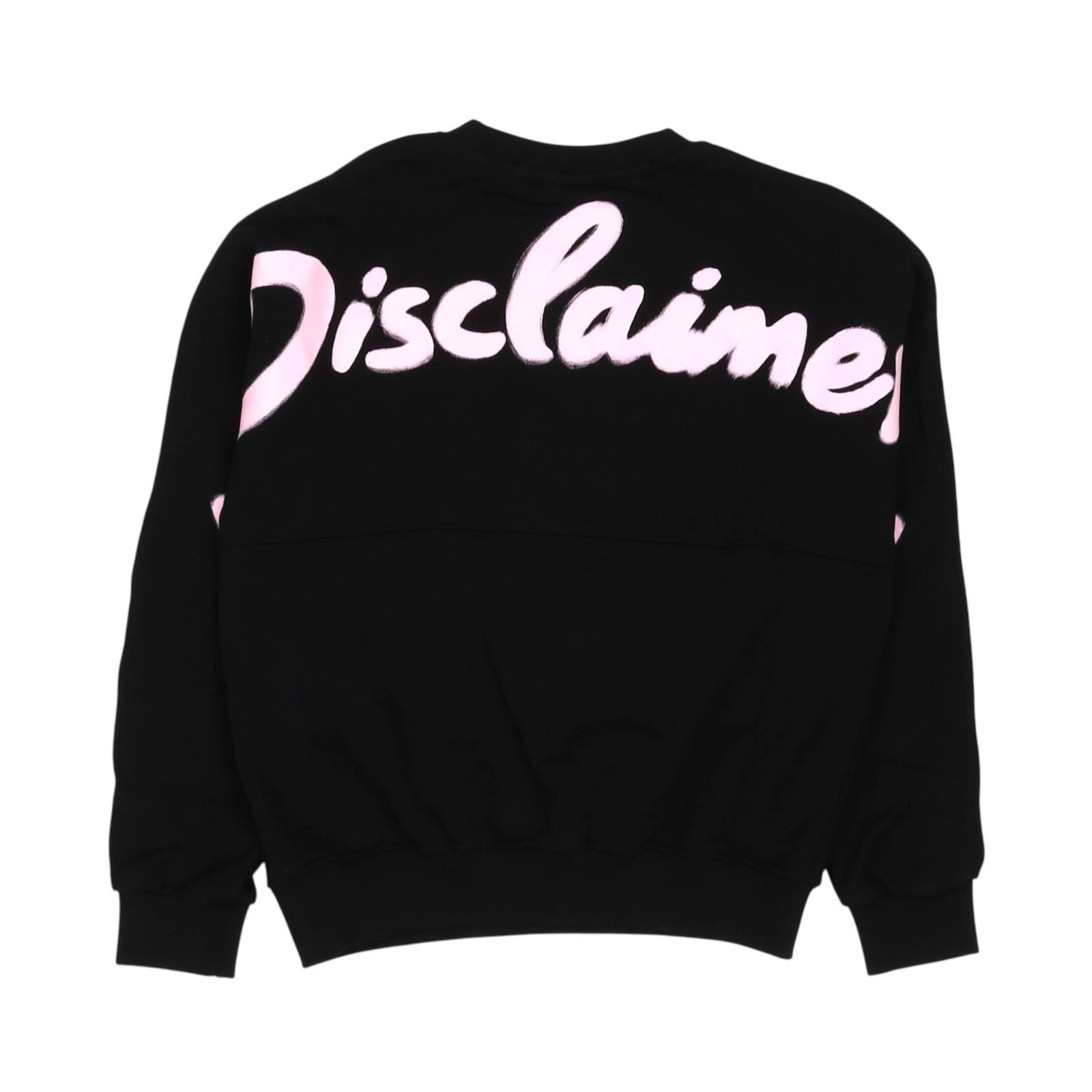 Felpa DISCLAIMER kids 25EDK58505 NER DISCLAIMER 